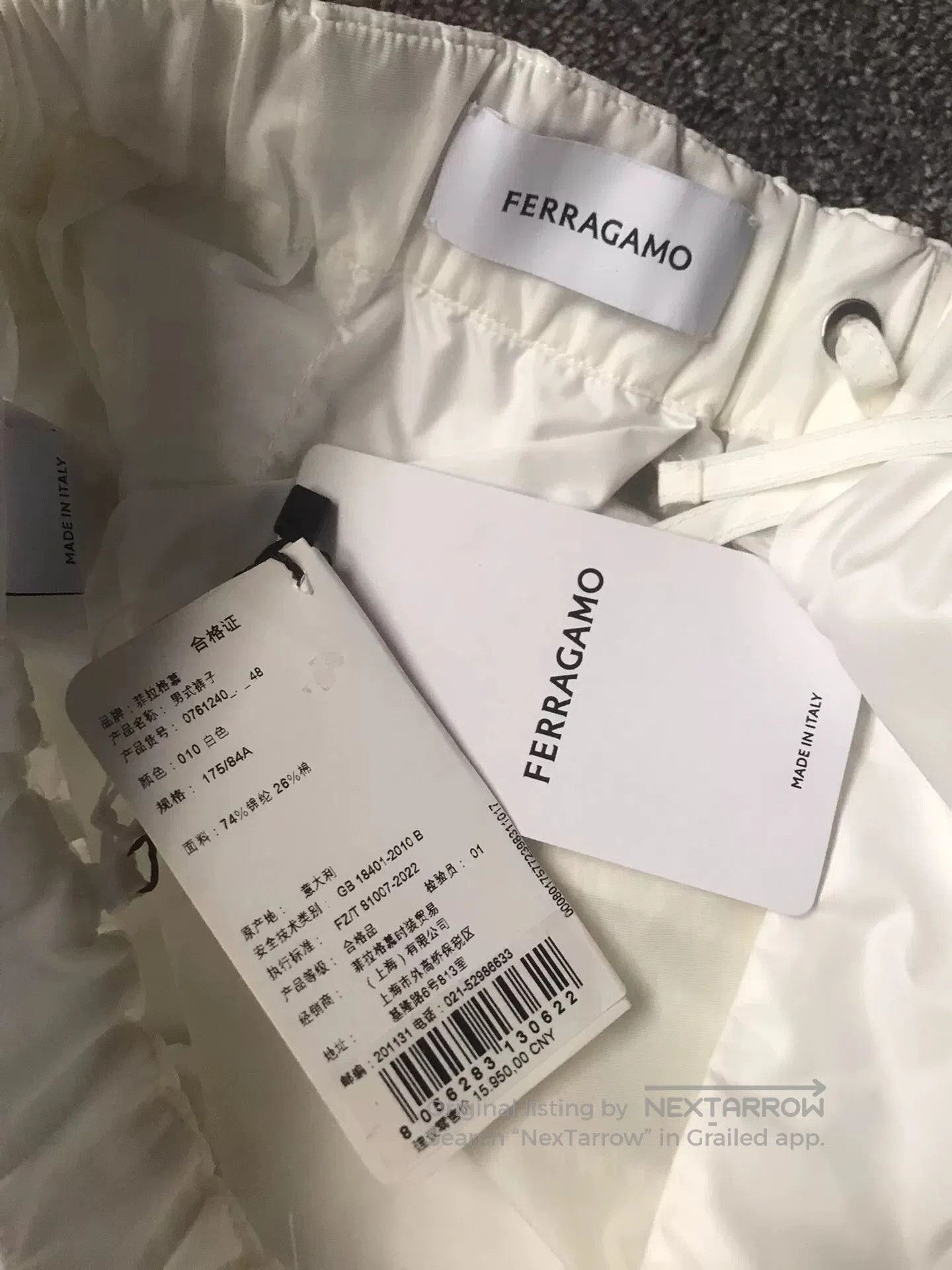 Salvatore Ferragamo Ferragamo White Detachable Casual Pants. Size US 32 / EU 48 - 4 Thumbnail