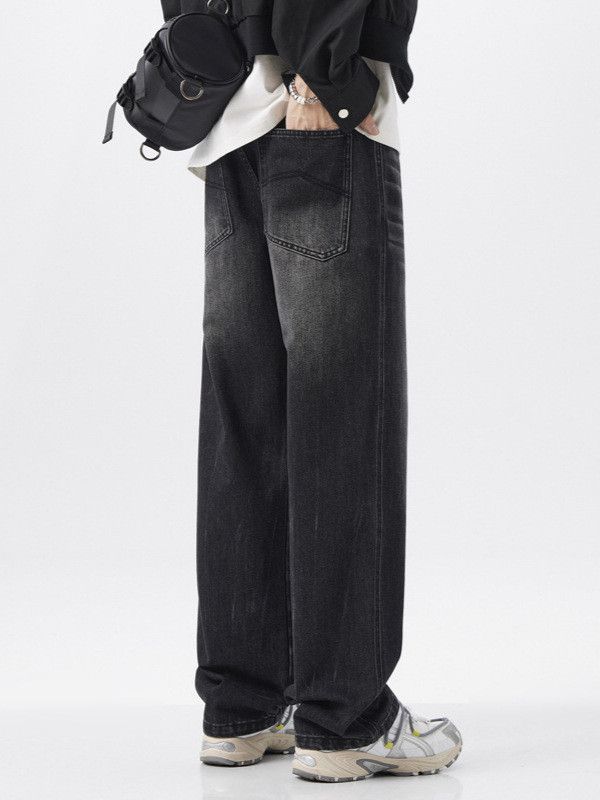 Japanese Brand American distressed retro straight leg wide-leg jeans Size US 32 / EU 48 - 5 Thumbnail