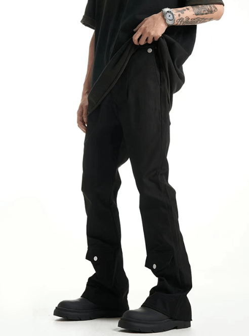 Japanese Brand × Jean Retro men's functional slim zippered casual flared trousers Size US 32 / EU 48 - 1 Thumbnail