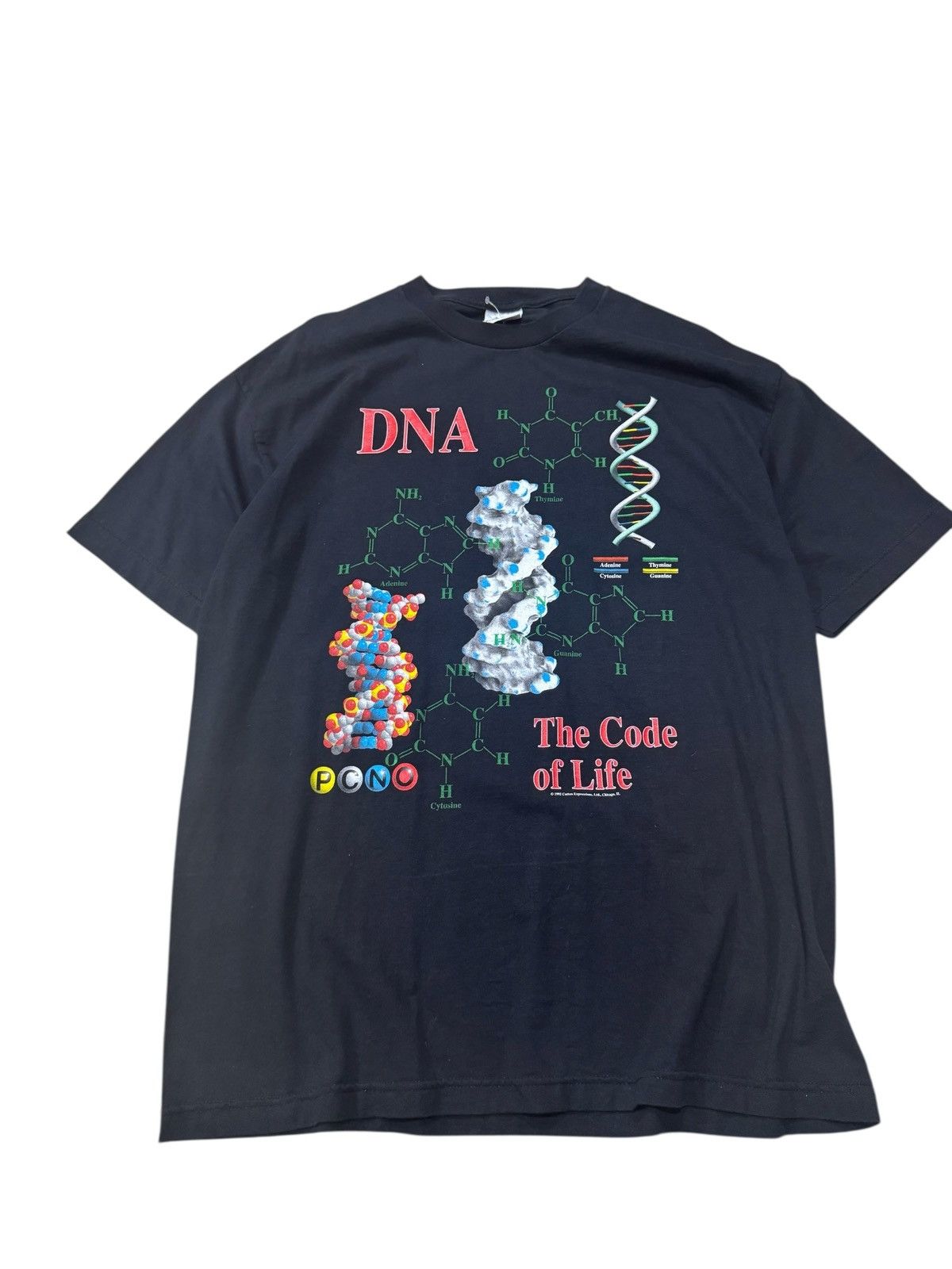 Vintage Vintage Original Cotton Expression DNA Code of Life Size US XL / EU 56 / 4 - 2 Thumbnail