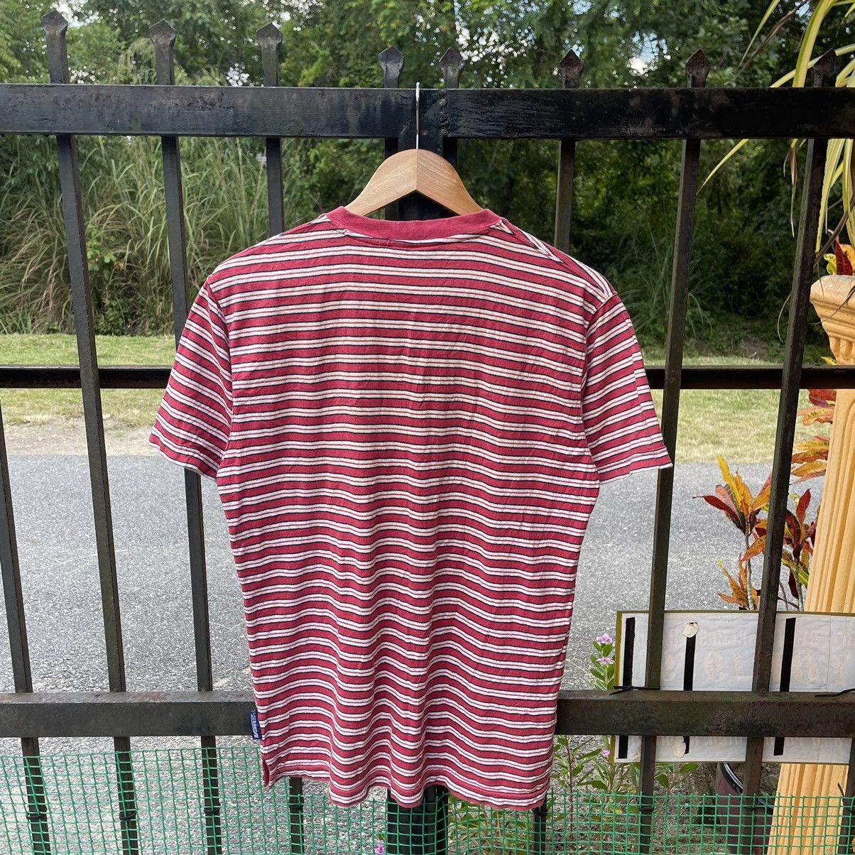 Vans × Vintage 🔥Vintage 90s Vans Spellout Logo Nice Striped Tee Size US M / EU 48-50 / 2 - 2 Thumbnail