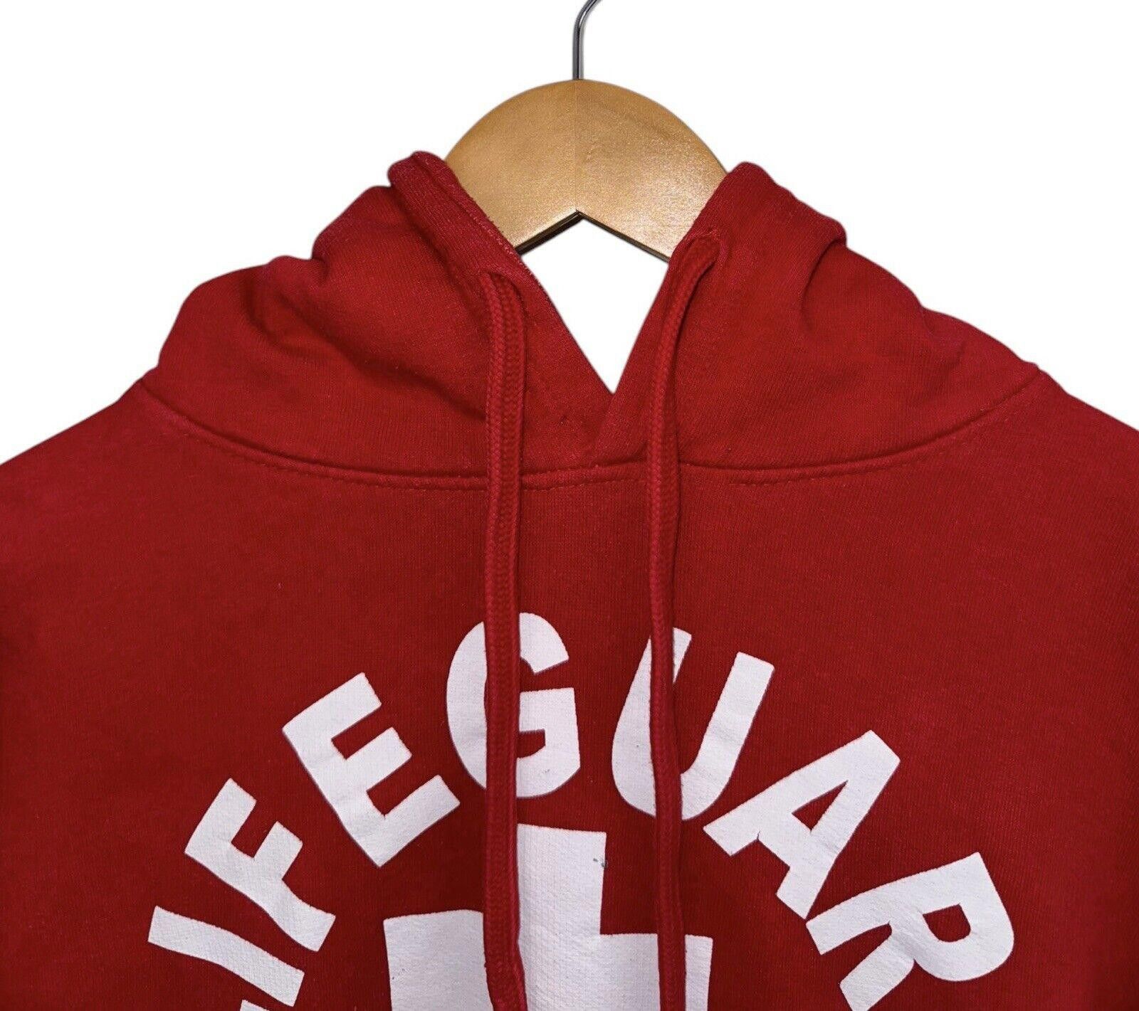 Designer Vintage Lifeguard Venice Beach California Red Hoodie Sz S Size US 30 / EU 46 - 2 Thumbnail