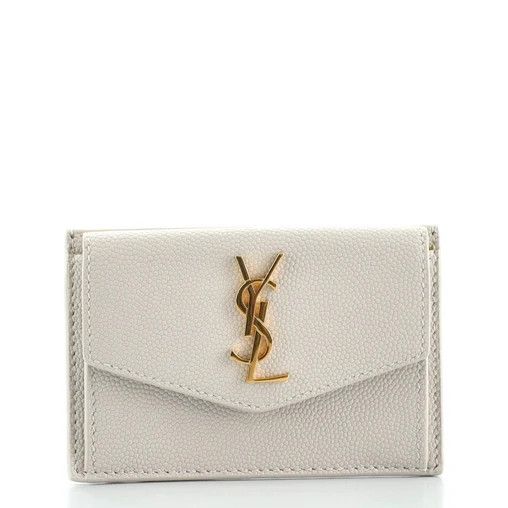 Saint Laurent Paris o1b1hav110724 Size: OS / Compact Leather wallets in Neutral Size ONE SIZE - 1 Thumbnail