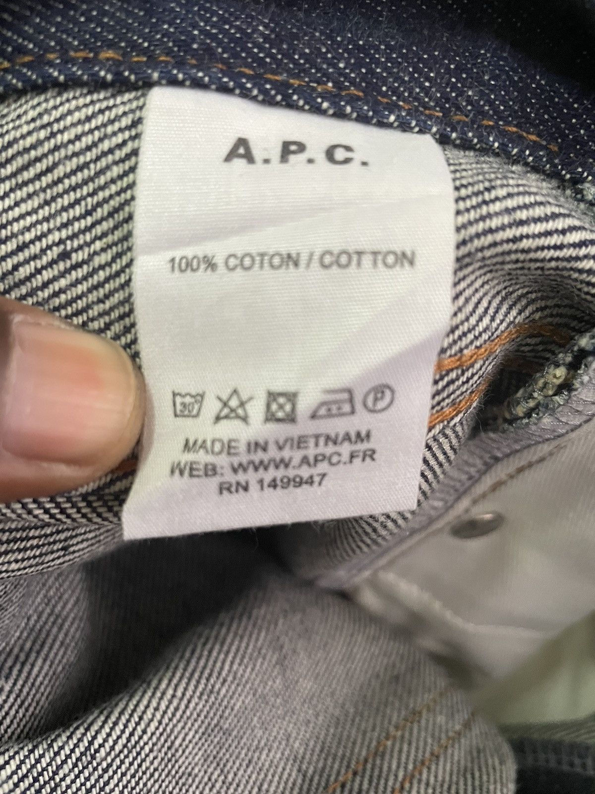 A.P.C. A.P.C Selvage Slim Fit Jeans Size US 33 - 5 Thumbnail