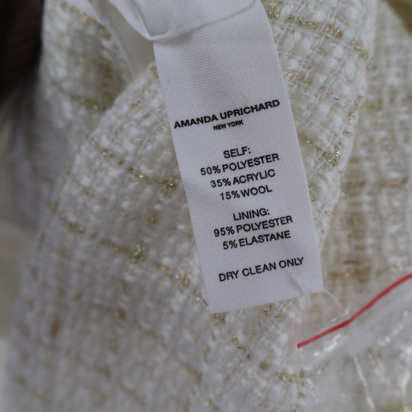Amanda Uprichard Amanda Uprichard Fallon Mini Dress Women S White Wool Blend Size S / US 4 / IT 40 - 4 Thumbnail