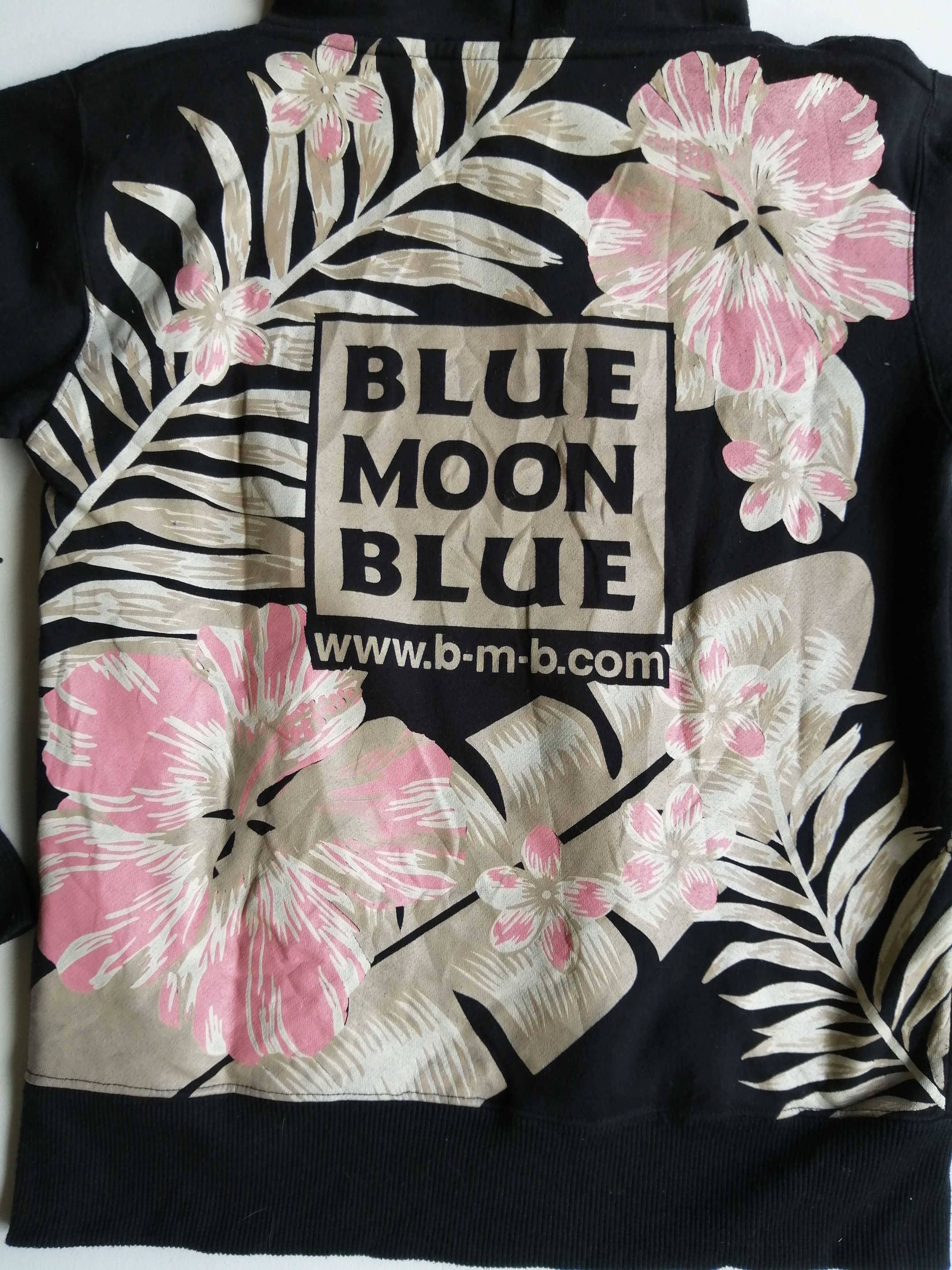Designer Vintage Blue Moon Blue Full Printed Flora Hoodie Sweatshirt Size US M / EU 48-50 / 2 - 8 Thumbnail