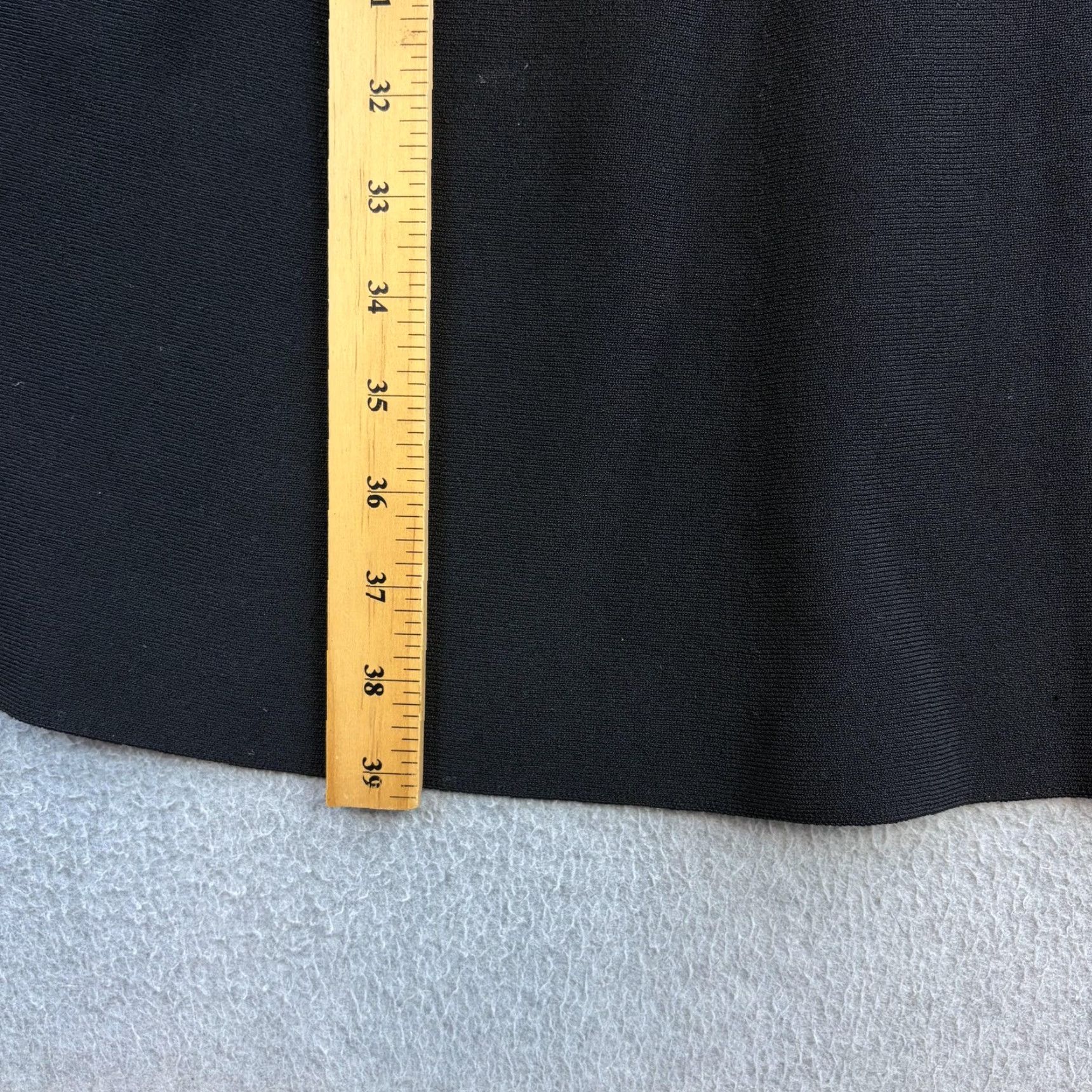 Sandro Sandro Dress Womens 42 Black Knit Pearl Trim Collar Fit & Flare Long Sleeve Dress Size M / US 6-8 / IT 42-44 - 3 Thumbnail