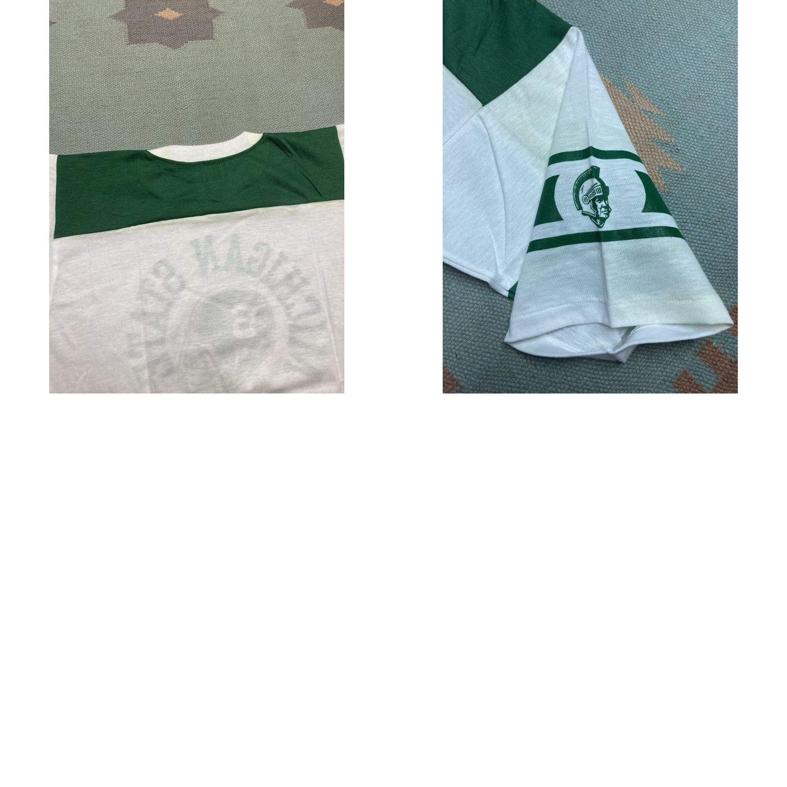 Vintage VINTAGE MSU Football Graphic T Shirt Michigan State University NOS Medium Shirt Adults Mens Size US M / EU 48-50 / 2 - 9 Thumbnail