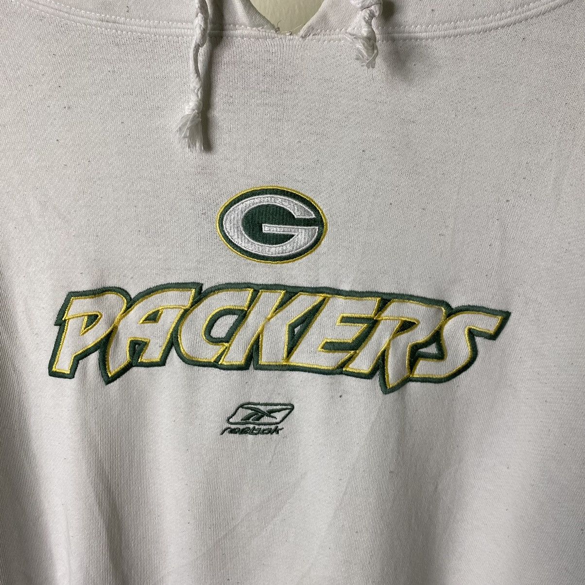 NFL × Reebok × Vintage Vintage 2000s Reebok x Green Bay Packers NFL Pullover Hoodie Size US XL / EU 56 / 4 - 2 Thumbnail