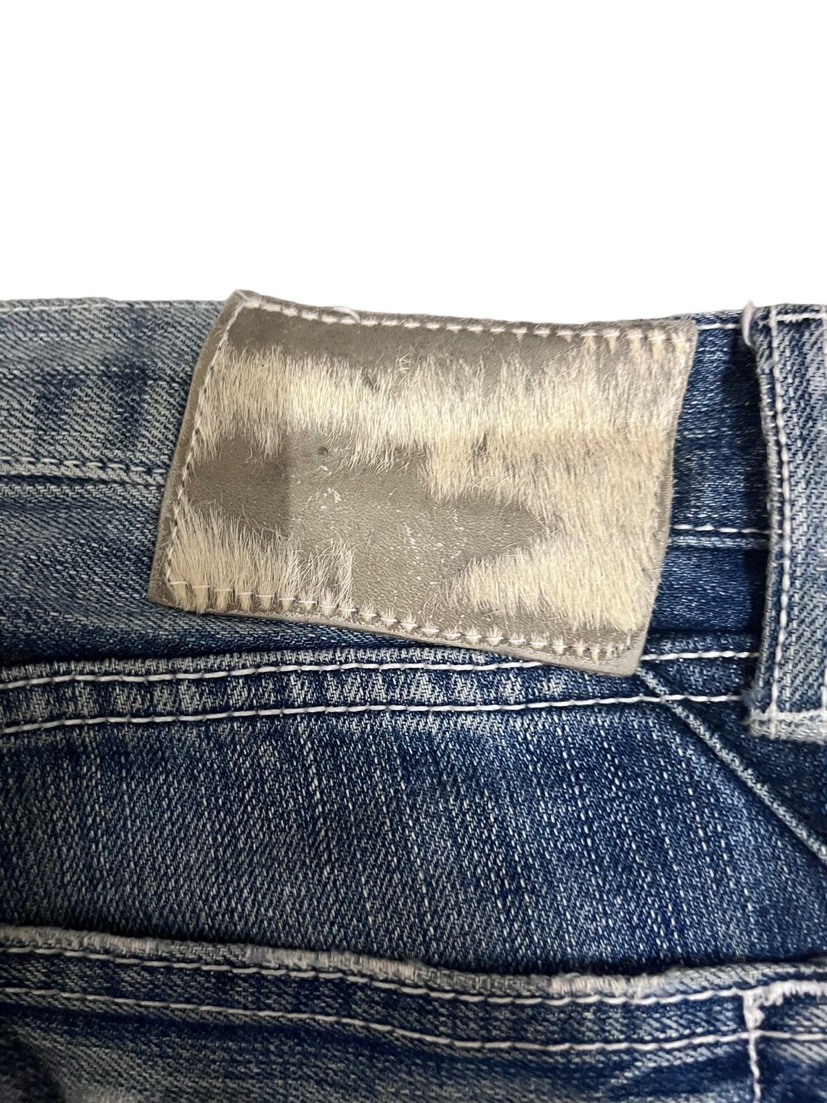 Japanese Brand × Vintage Vintage THRASHED Japanese Brand Distress Patches Style Jeans Size US 30 / EU 46 - 13 Thumbnail