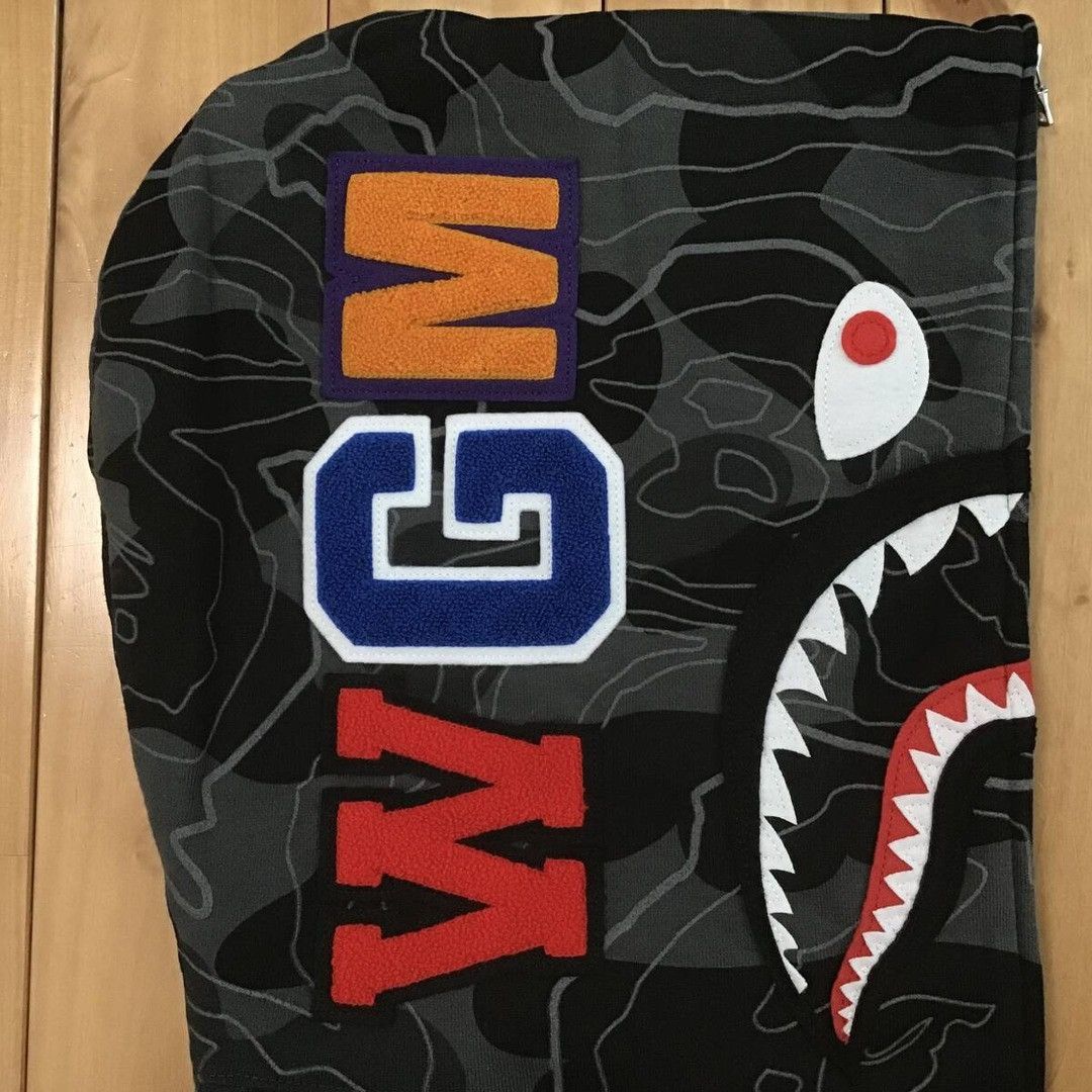 Bape BAPE LAYERED LINE CAMO Shark full zip hoodie a bathing ape Size US M / EU 48-50 / 2 - 5 Thumbnail