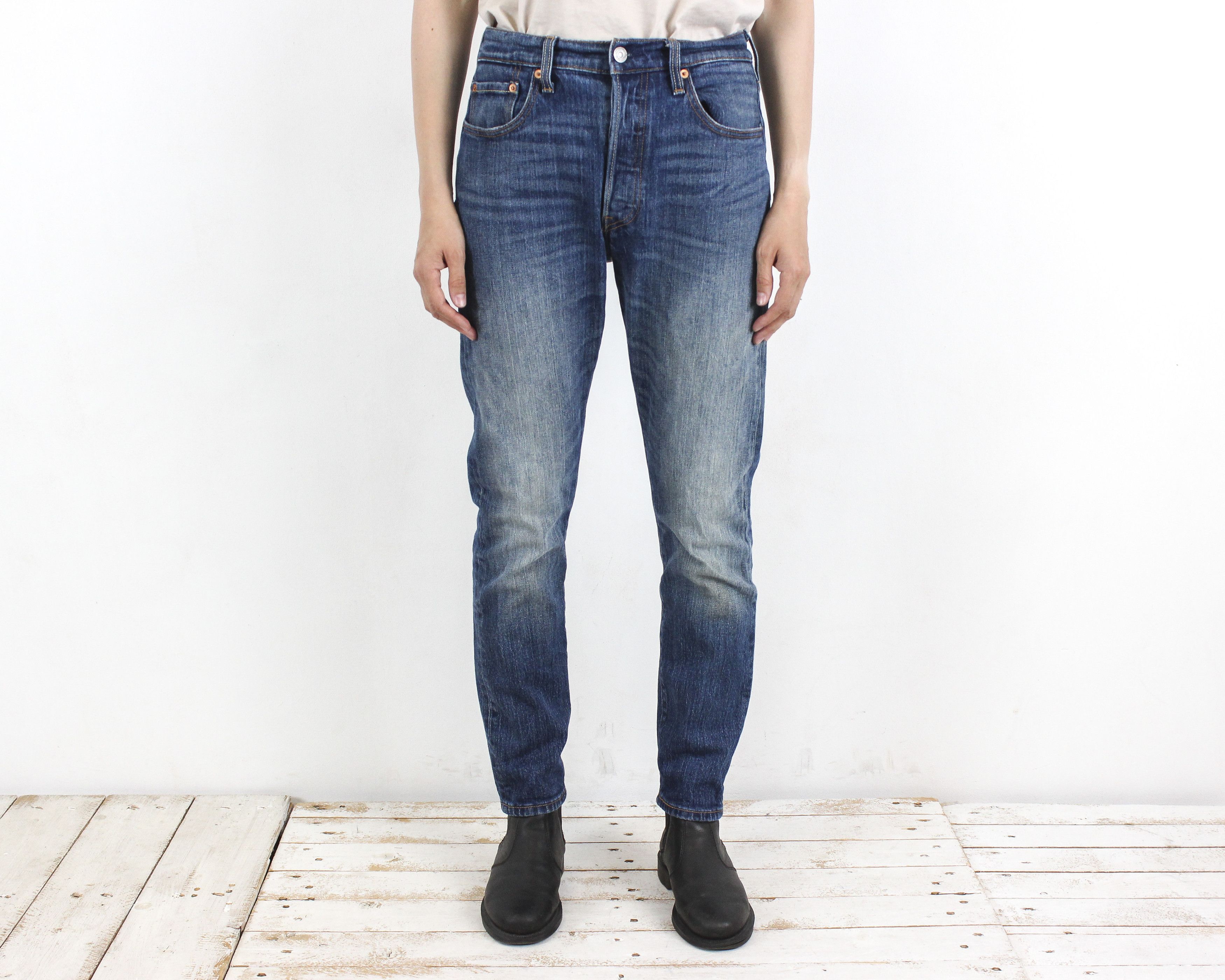 Levi's × Levi's Vintage Clothing × Vintage oops 501 S W28 L30 Skinny Fit Denim Jeans Trousers Size 28" / US 6 / IT 42 - 1 Thumbnail