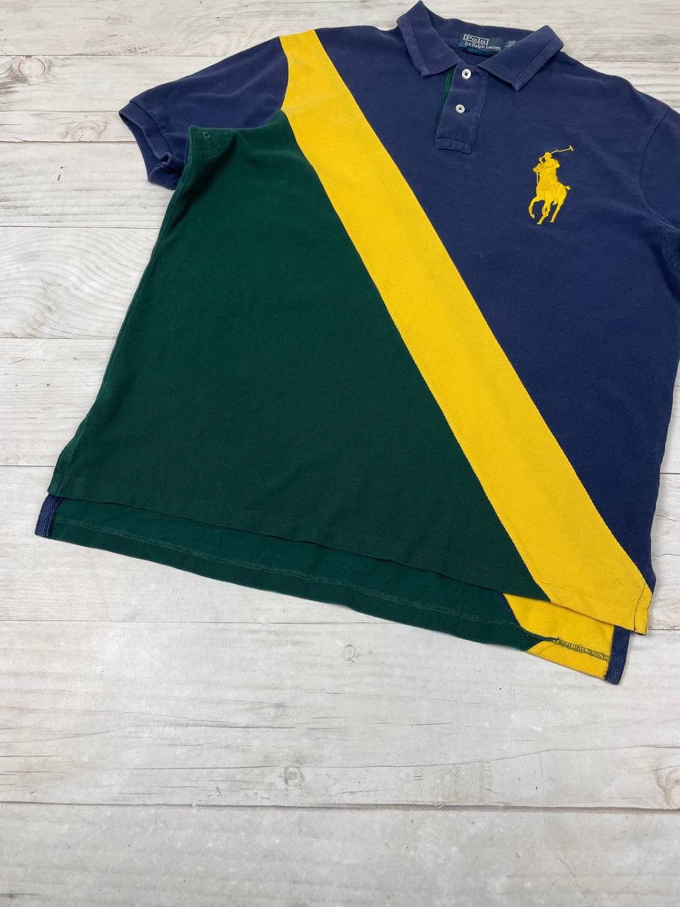 Polo Ralph Lauren Polo Ralph Lauren Rugby Polo Shirt Striped Big Pony Y2K Size US L / EU 52-54 / 3 - 2 Thumbnail