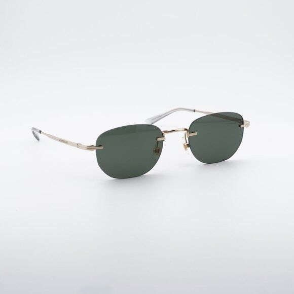 Montblanc Montblanc MB0303S 001 Sunglasses Gold Square Frame, Grey Size ONE SIZE - 4 Thumbnail