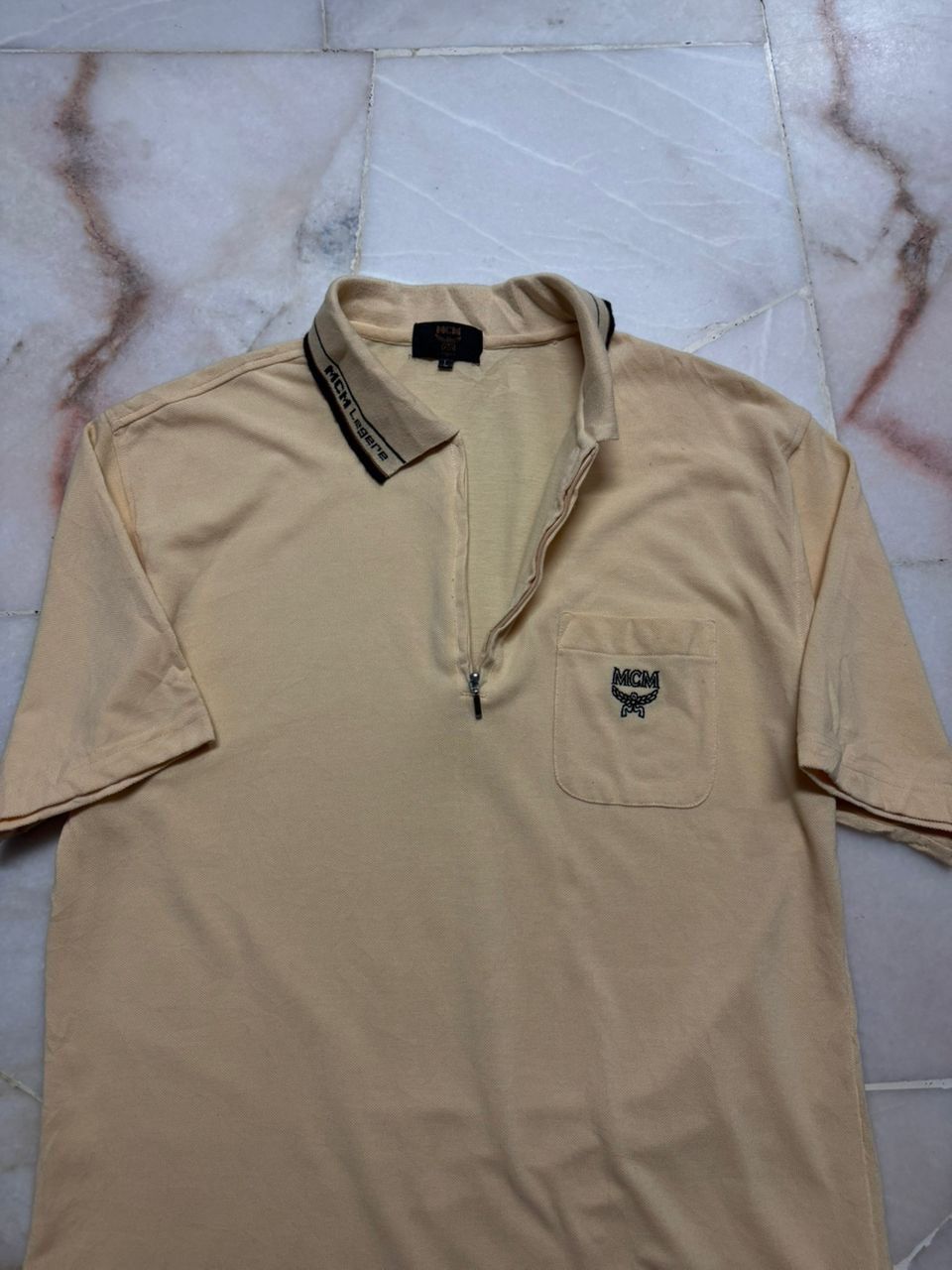MCM VINTAGE 1990s MCM HALF ZIPPER POLO TER EMBROIDERY LOGO Size US L / EU 52-54 / 3 - 8 Thumbnail