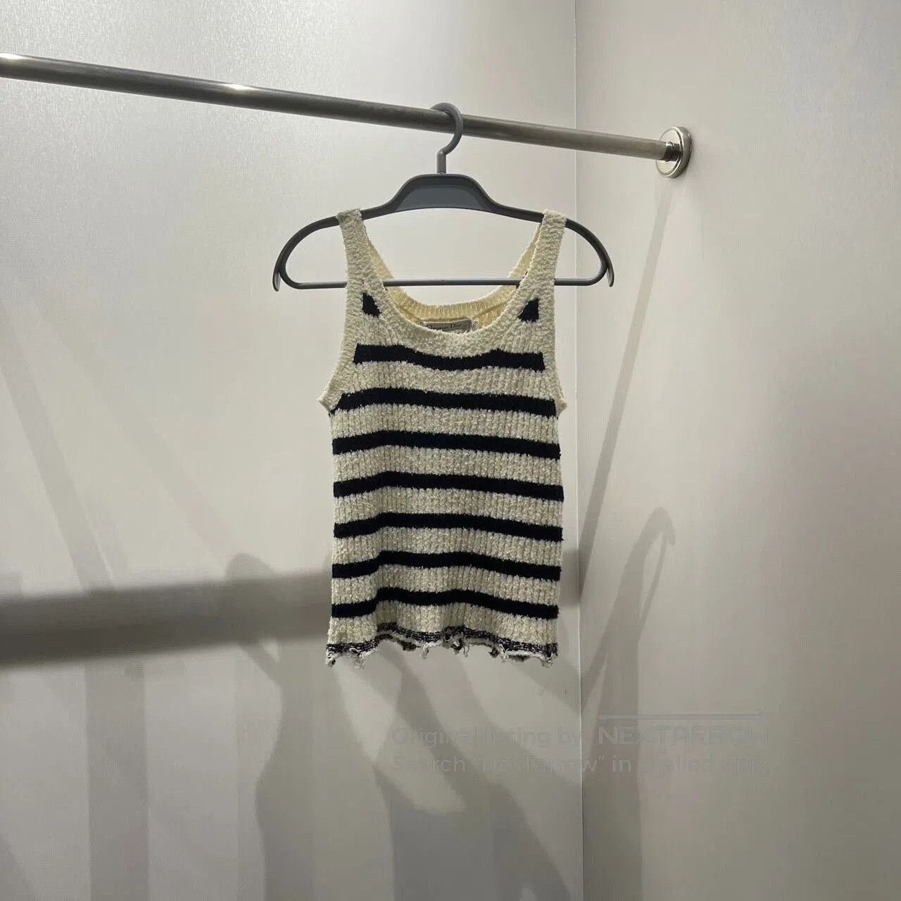 Dior Dior Striped Navy Knit Tank Top. Size US S / EU 44-46 / 1 - 1 Thumbnail