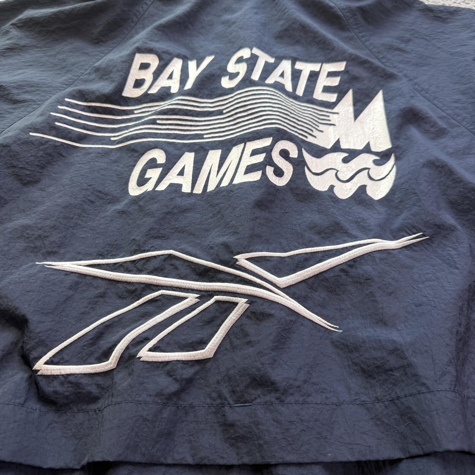 Reebok Vintage 90s Reebok Bay State Games Windbreaker Jacket XL Size US L / EU 52-54 / 3 - 8 Thumbnail