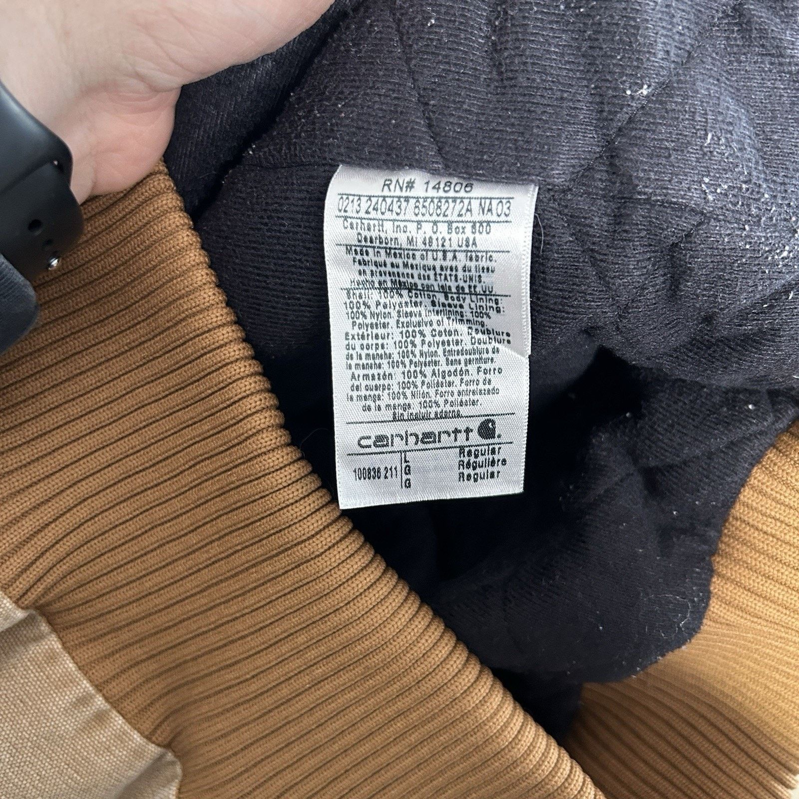 Carhartt NCAA X Carhartt Quilted Active Jacket “WVU Mountaineers" Size US L / EU 52-54 / 3 - 12 Thumbnail