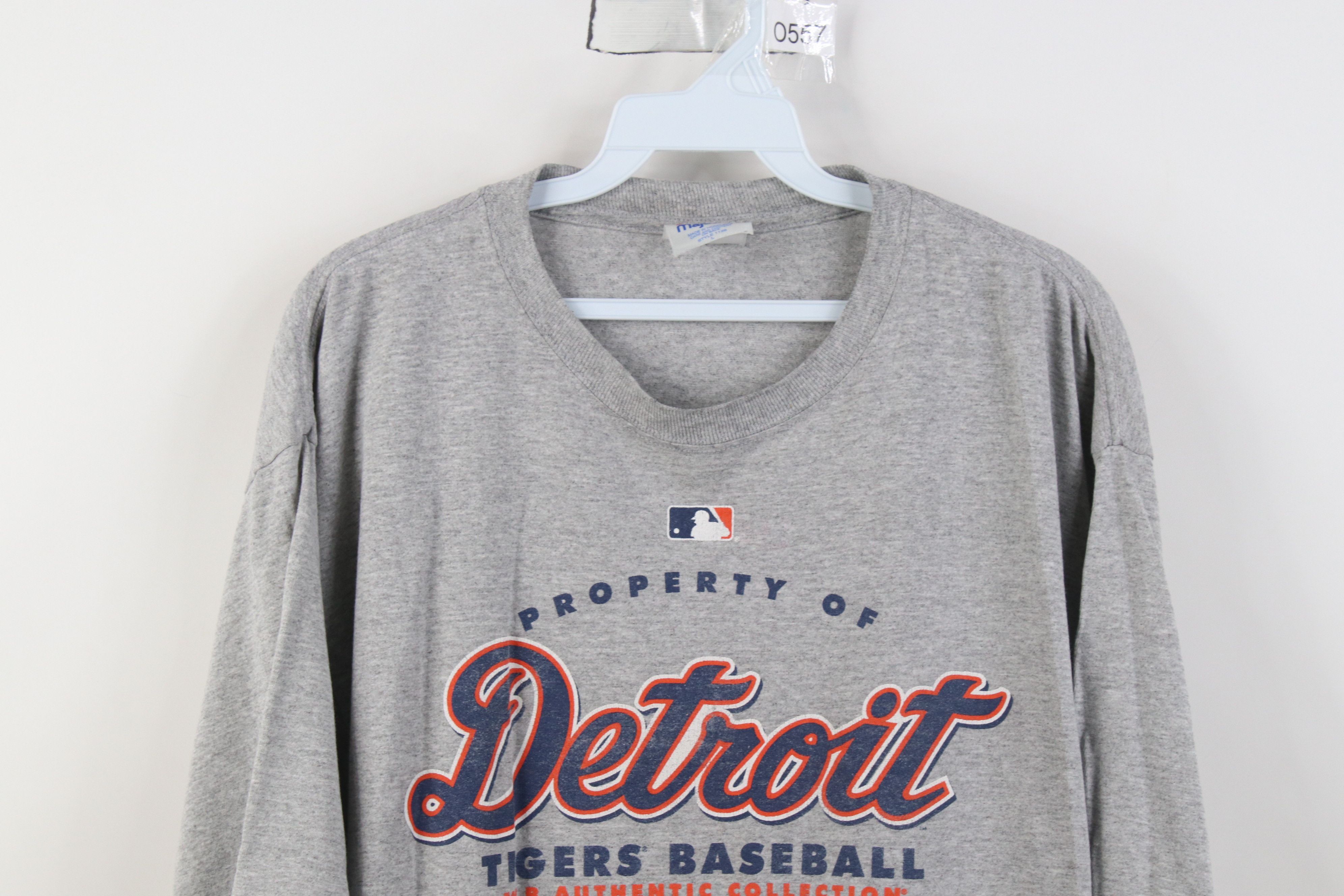 Majestic Vintage Y2K 2007 Majestic Baseball T-Shirt Heather Gray Size US L / EU 52-54 / 3 - 2 Thumbnail