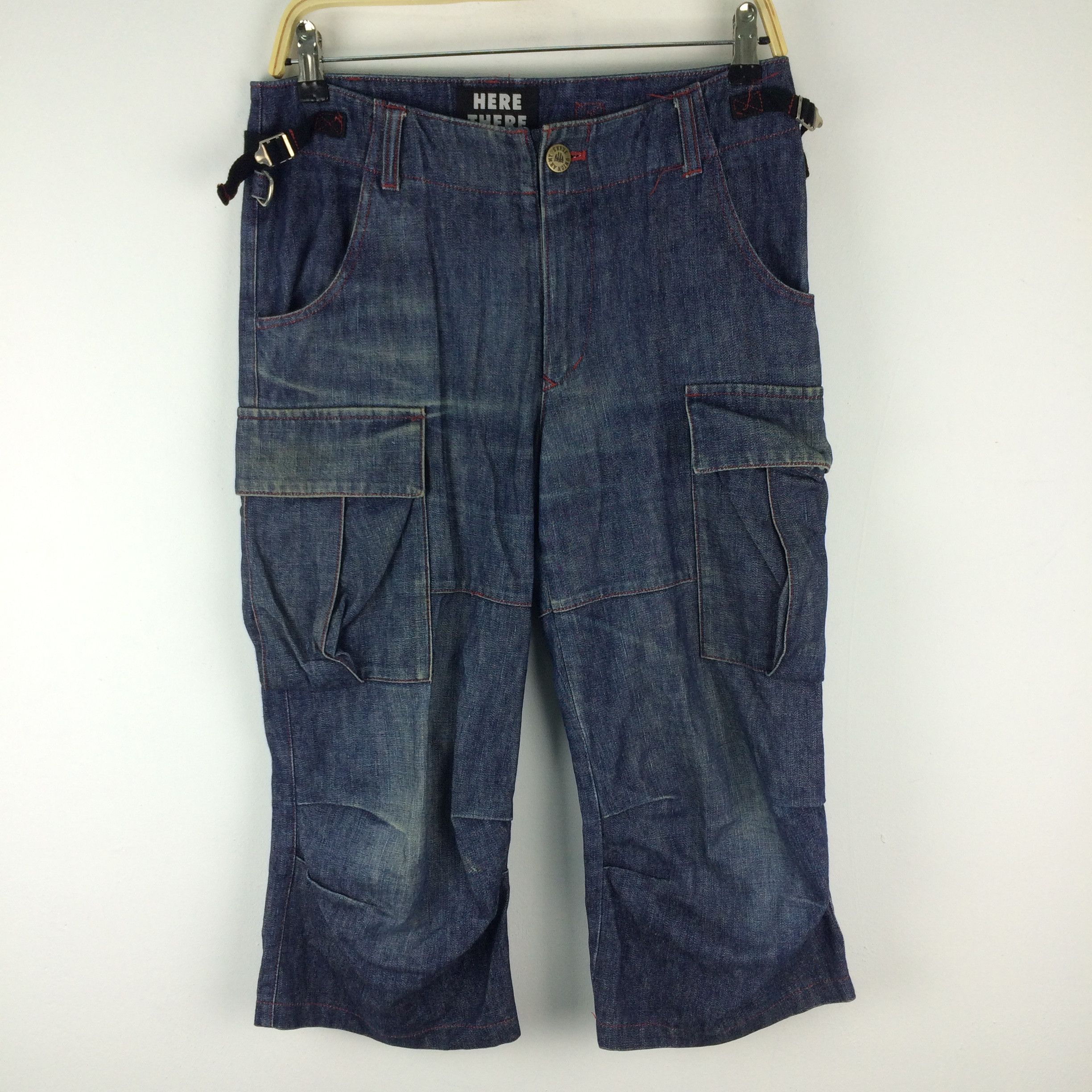Issey Miyake × Japanese Brand x46 JAPAN MADE HERE THERE ZIPPER CROPPED CARGO PANTS Size US 31 - 2 Thumbnail