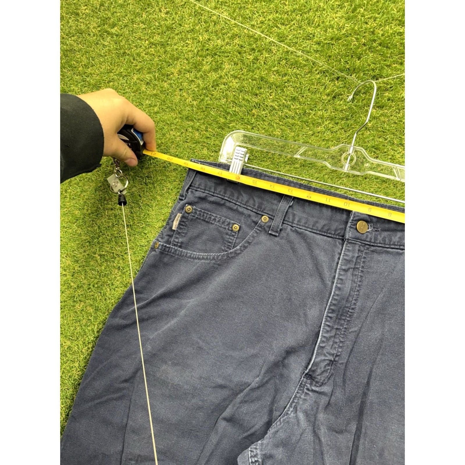Carhartt Carhartt Carpenter Pants Mens 40x30 Navy Blue 40x30 B159 NVY Loose Fit Work Pants Size US 40 / EU 56 - 3 Thumbnail