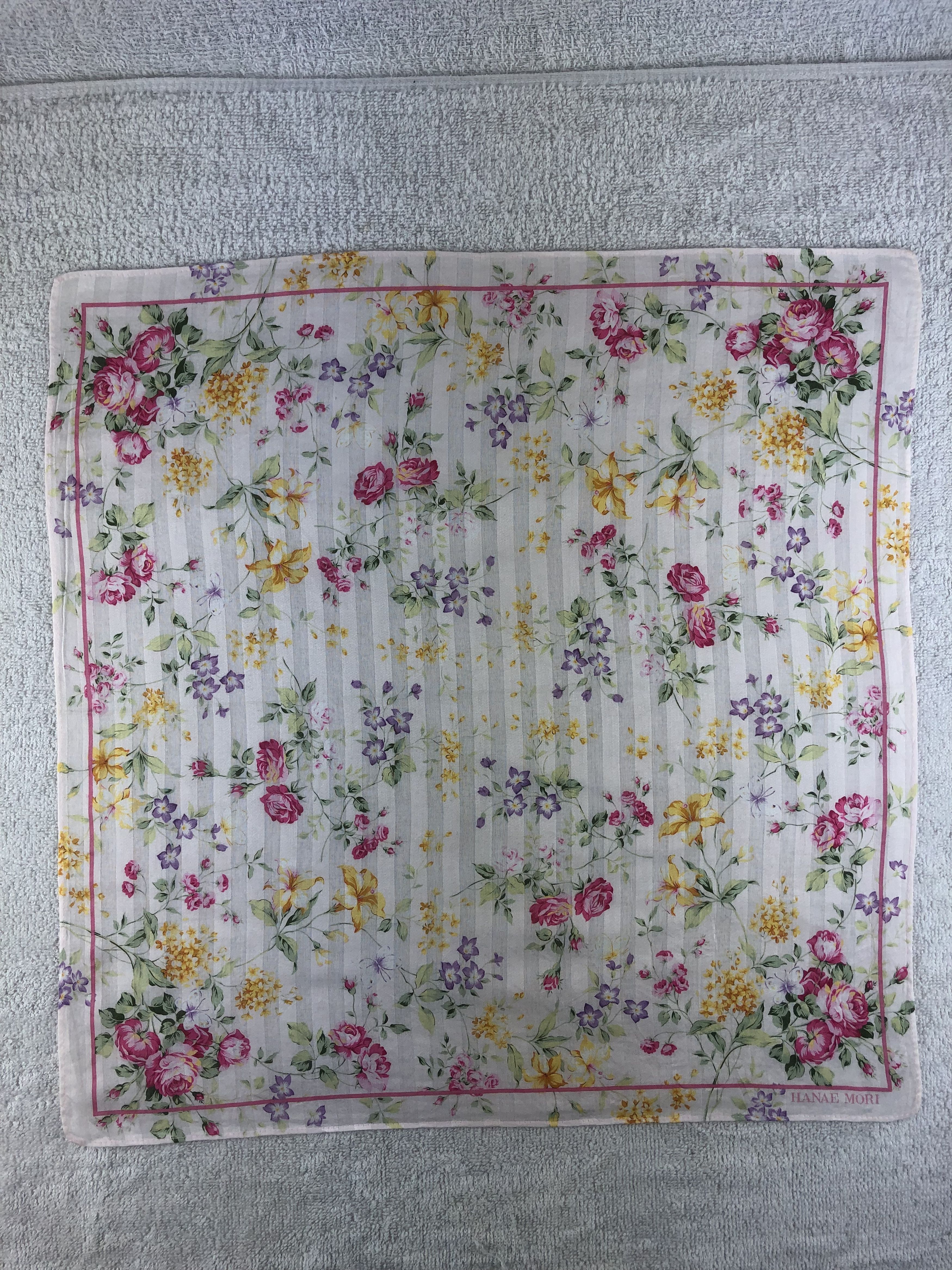Hanae Mori × Japanese Brand × Vintage Hanae Mori Handkerchief / Bandana / Neckerchief Size ONE SIZE - 3 Thumbnail