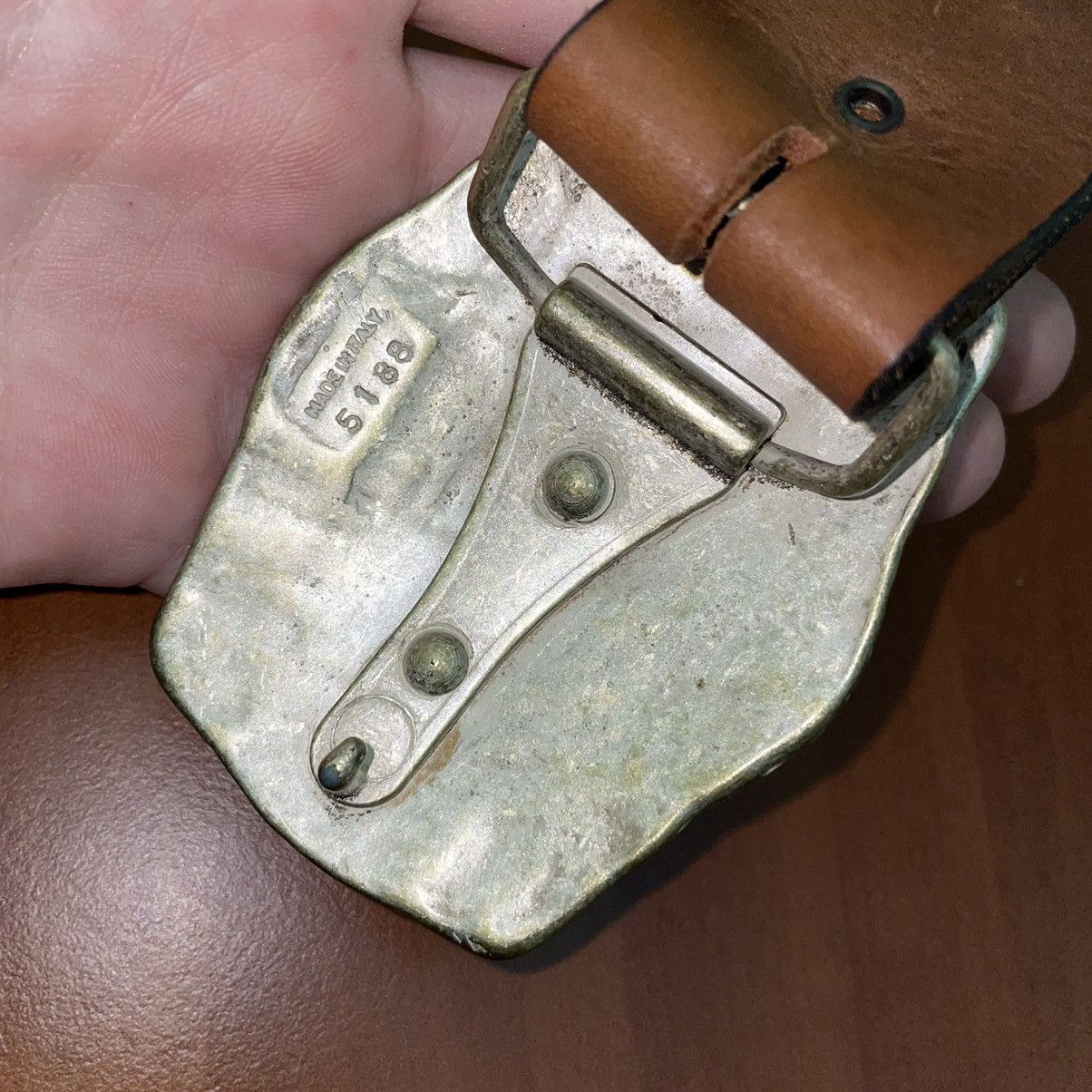 Vintage Vintage Avantgarde y2k streetwear leather belt 80-90s Size ONE SIZE - 4 Thumbnail