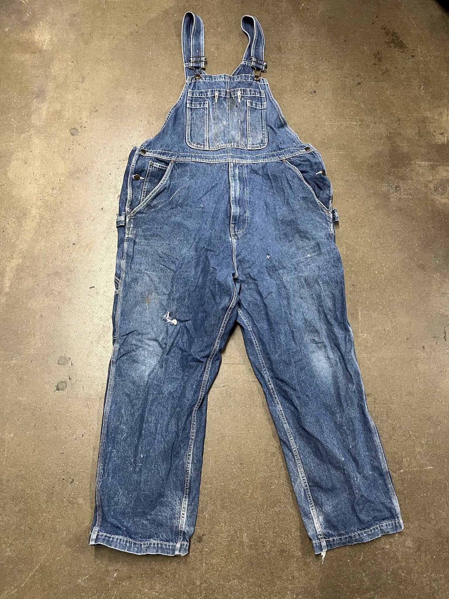 Carhartt Vintage 2000s Denim Work Overalls Size 46 Size US 42 / EU 58 - 1 Thumbnail