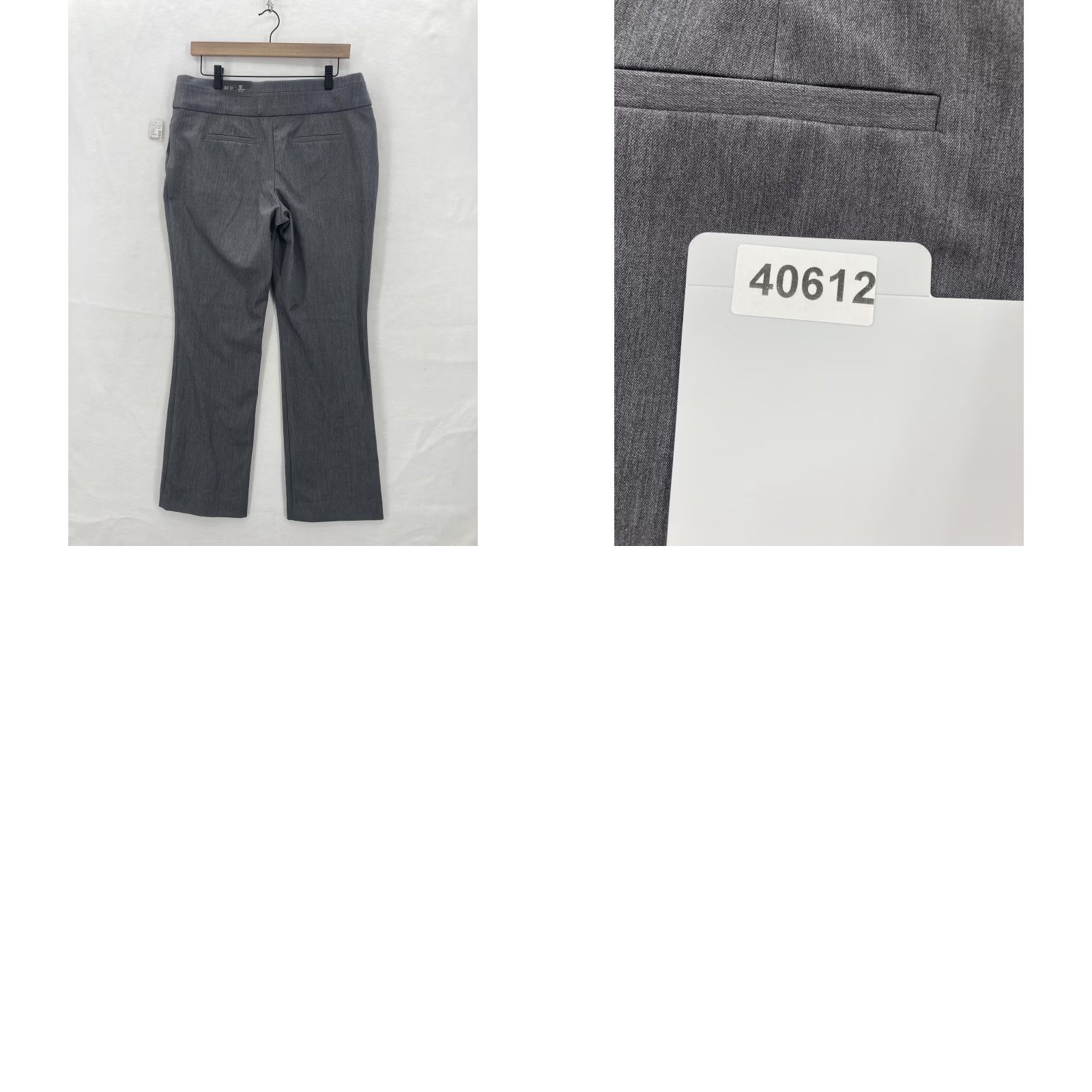Vintage Maurices Pants Womens 12 Regular Gray Bootcut Mid Rise Dress Career Stretch NWT Size 34" / US 12 / IT 48 - 10 Thumbnail