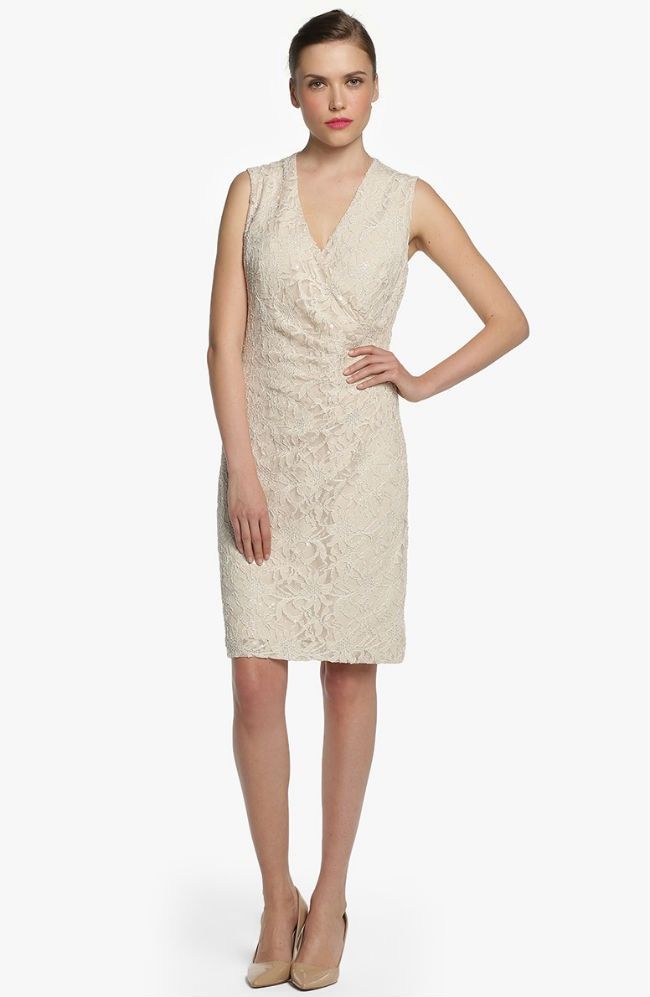 Polo Ralph Lauren × RRL Ralph Lauren × Ralph Lauren Women’s Cocktail Dress Ralph Lauren Mini Beige Size: 0 (S) Size S / US 4 / IT 40 - 4 Thumbnail
