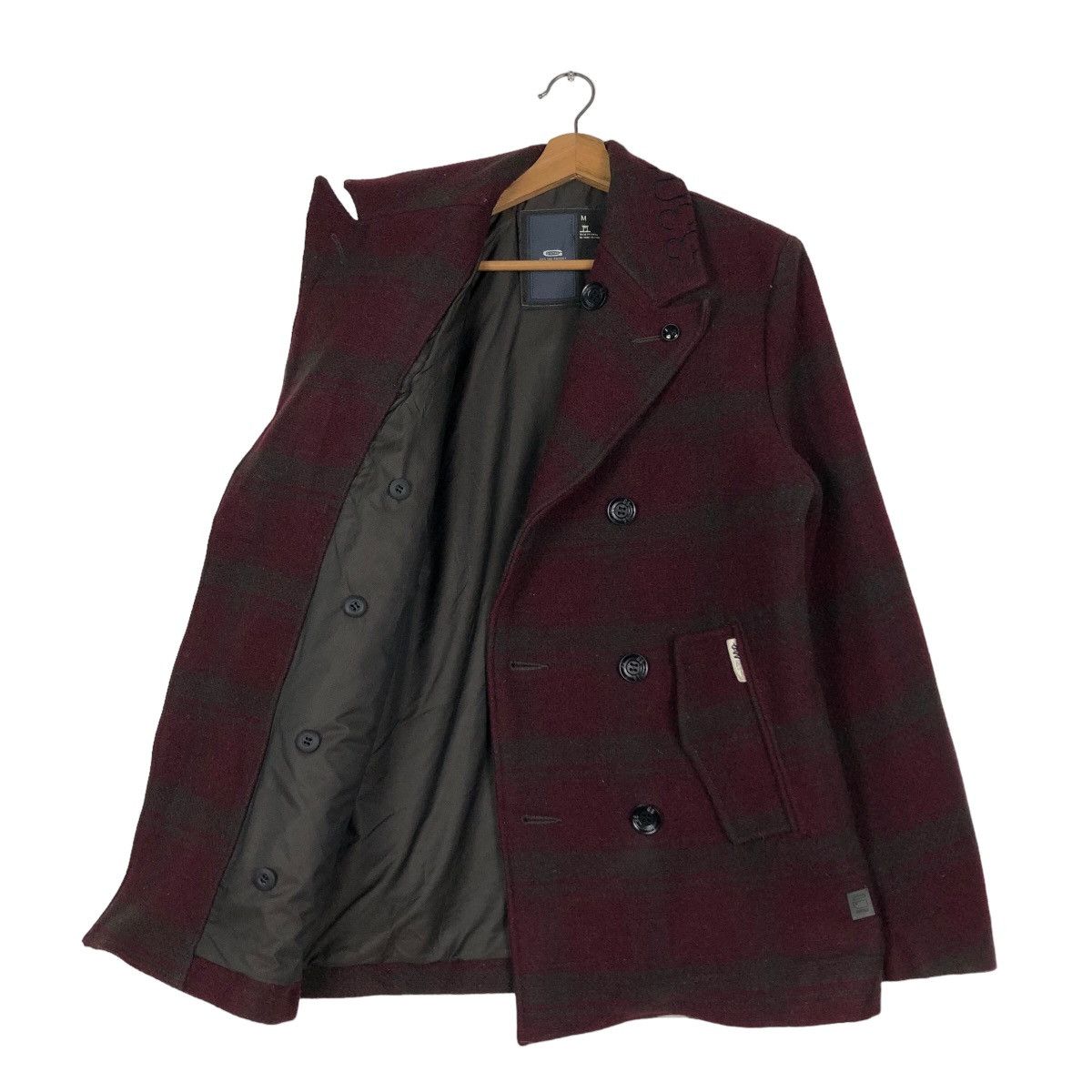Hysteric Glamour 🔥Wool Biker Jacket Double Collar G Raw Japan Tartan Design Size US M / EU 48-50 / 2 - 11 Thumbnail
