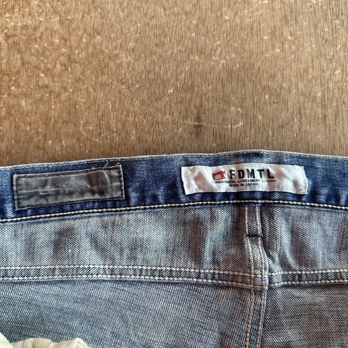 RARE💥FDMTL BORO SASHIKO PATCHWORK DENIM PANTS/JEANS W32 L31