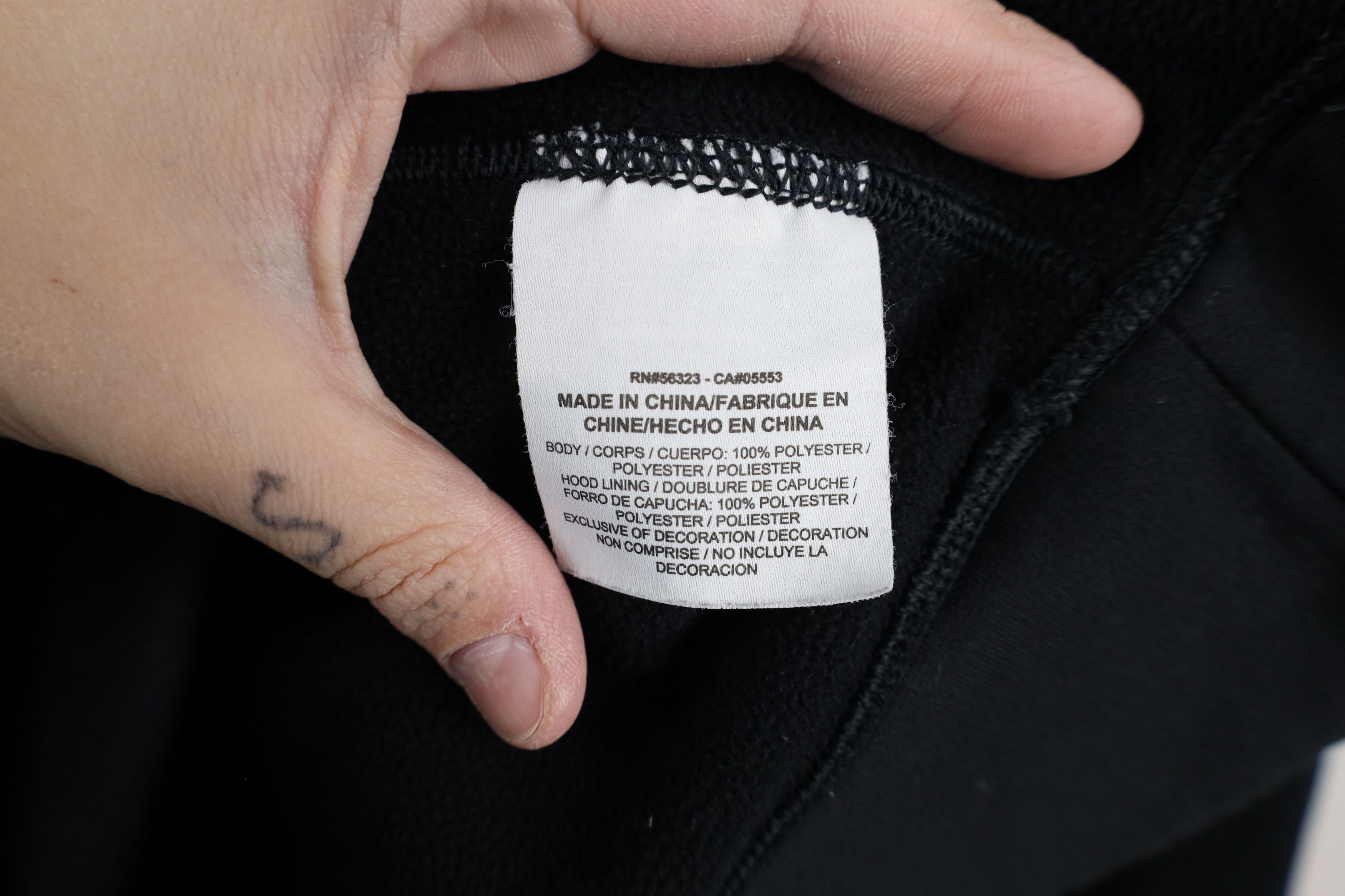 Nike × Vintage Vintage Nike Travis Scott Big Swoosh Logo Hoodie Black Size US L / EU 52-54 / 3 - 13 Thumbnail
