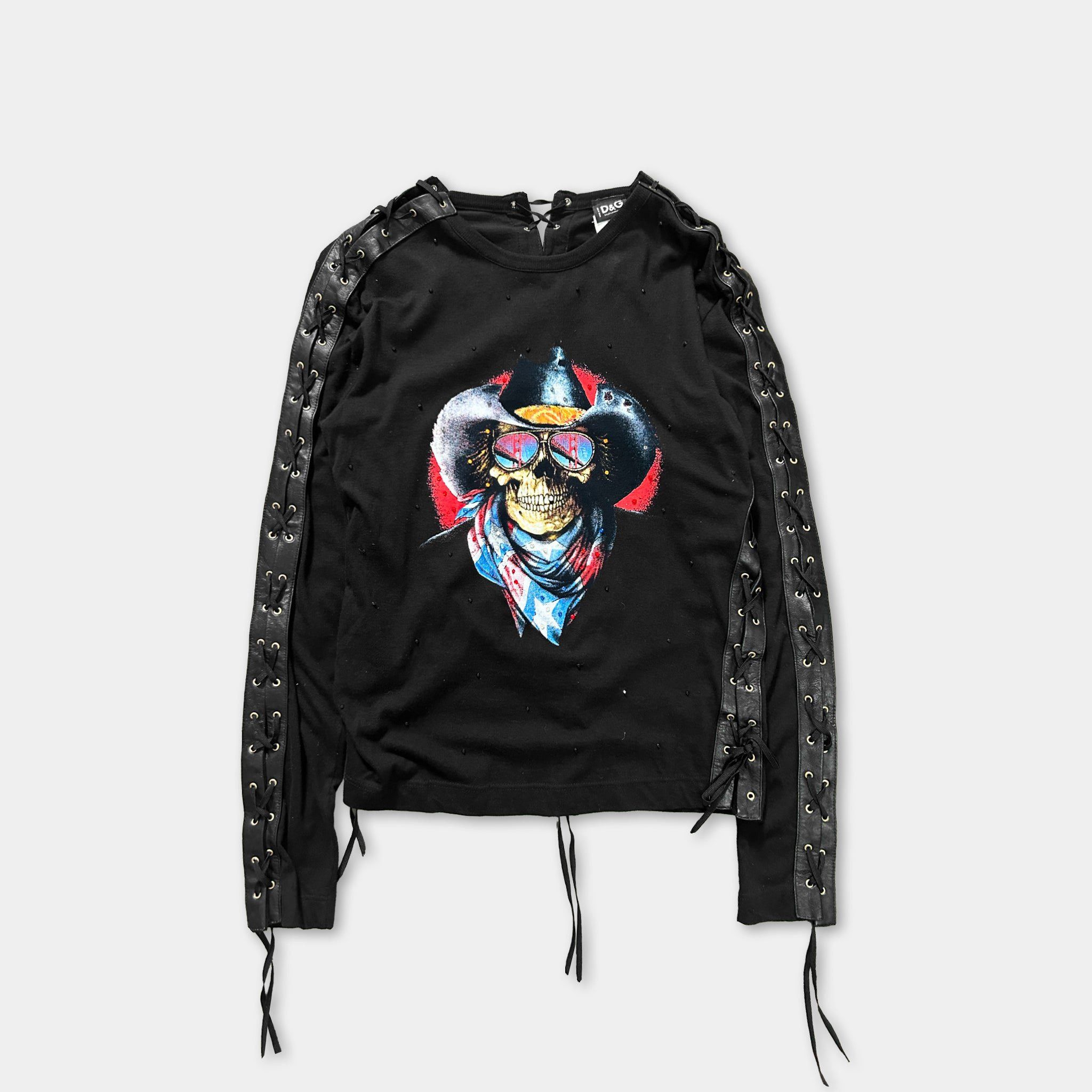 Dolce & Gabbana Dolce & Gabbana Bondage Leather Rhinestone Longsleeve Size S / US 4 / IT 40 - 1 Thumbnail