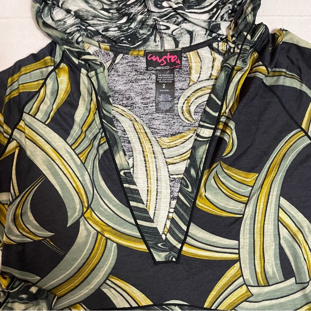 Custo Barcelona Custo Barcelona V-Neck Kangaroo Pocket Hoodie Tunic Size S Size S / US 4 / IT 40 - 7 Thumbnail
