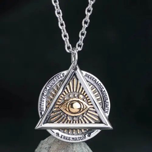Jewelry × Vintage Retro Mythology Style Eye Necklace Size ONE SIZE - 1 Thumbnail