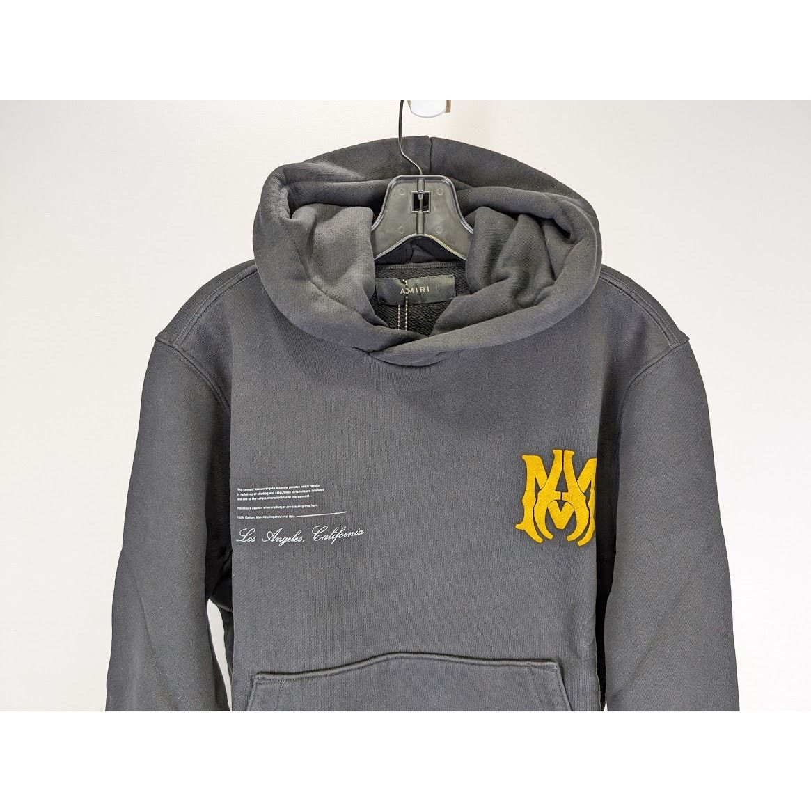 Amiri o1rshd1 Miltary Specs Stencil Hoodie in Black Size US S / EU 44-46 / 1 - 6 Thumbnail