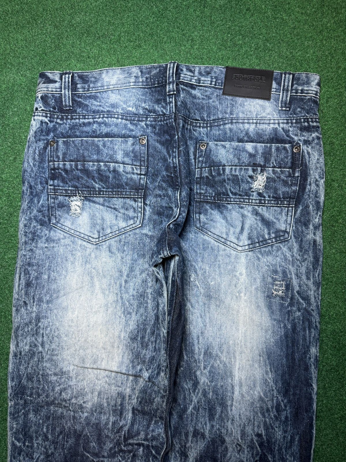 Southpole × Vintage Y2K Southpole Acid Wash Distressed Mens Slim Hip Hop Jeans Size US 36 / EU 52 - 4 Thumbnail