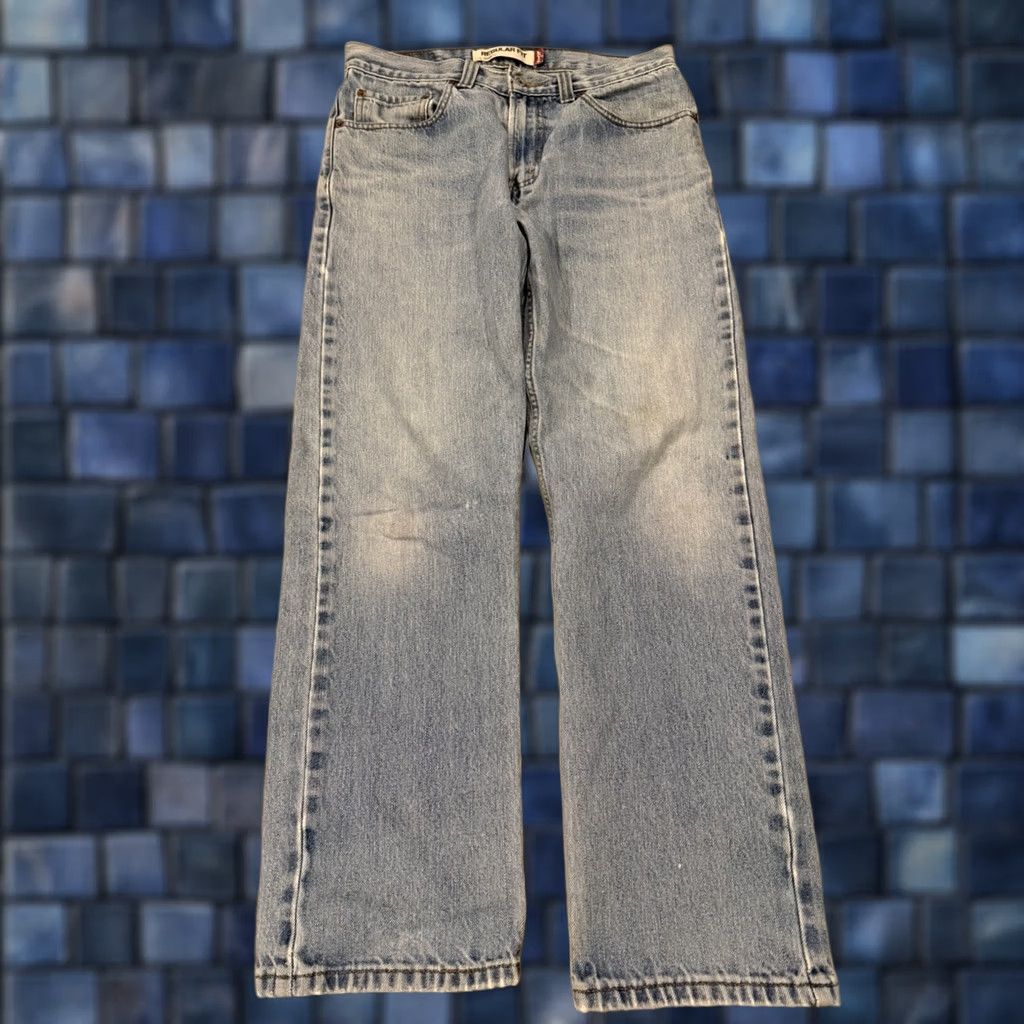 Levi's Levi's Jeans Men 30x28 Blue Light 505 Straight Regular Denim Cotton 5-Pocket 30 in Inseam Size US 31 - 1 Thumbnail