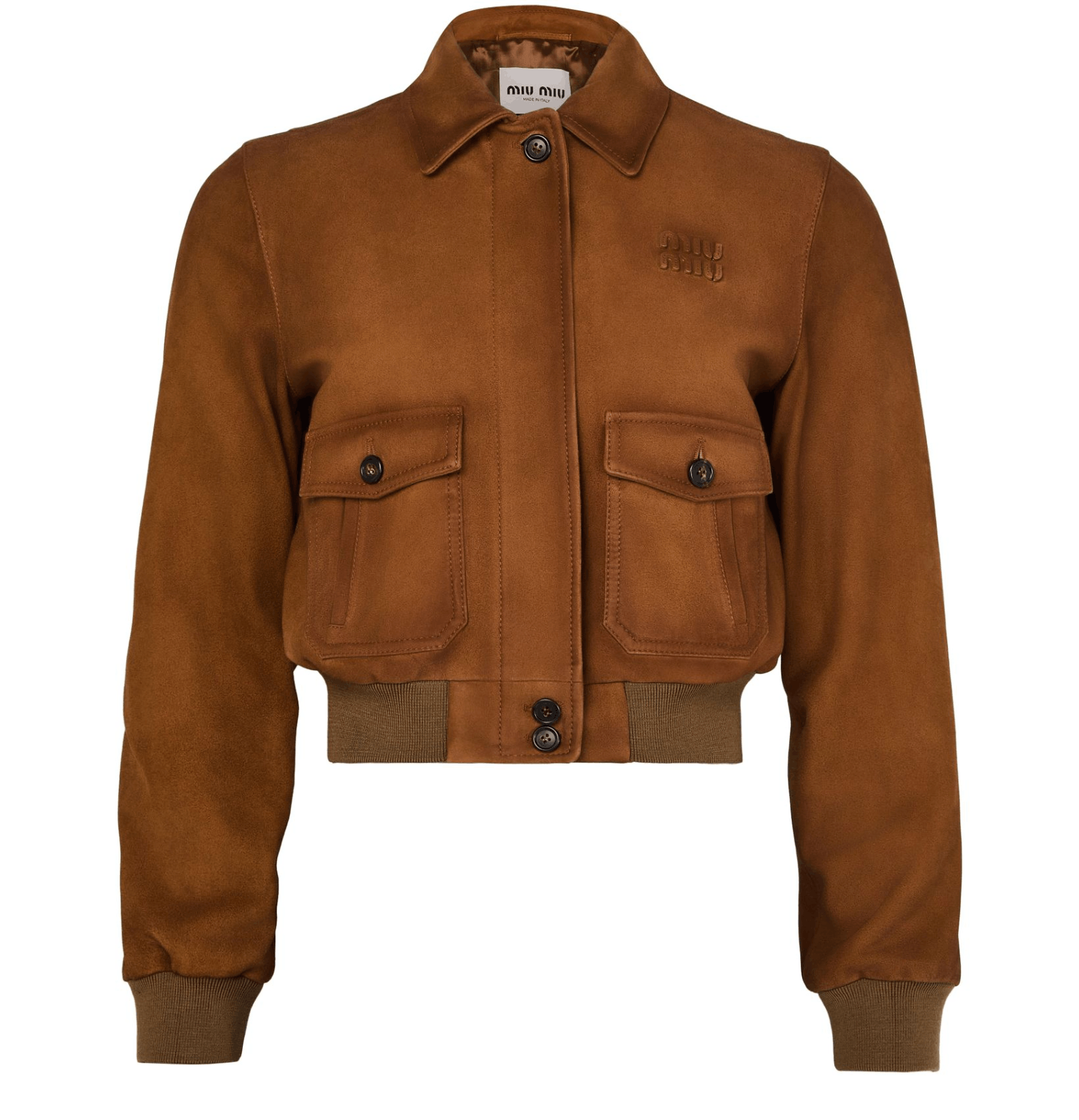 Miu Miu MIU MIU Brown Suede Jacket New & Authentic Size M / US 6-8 / IT 42-44 - 1 Thumbnail