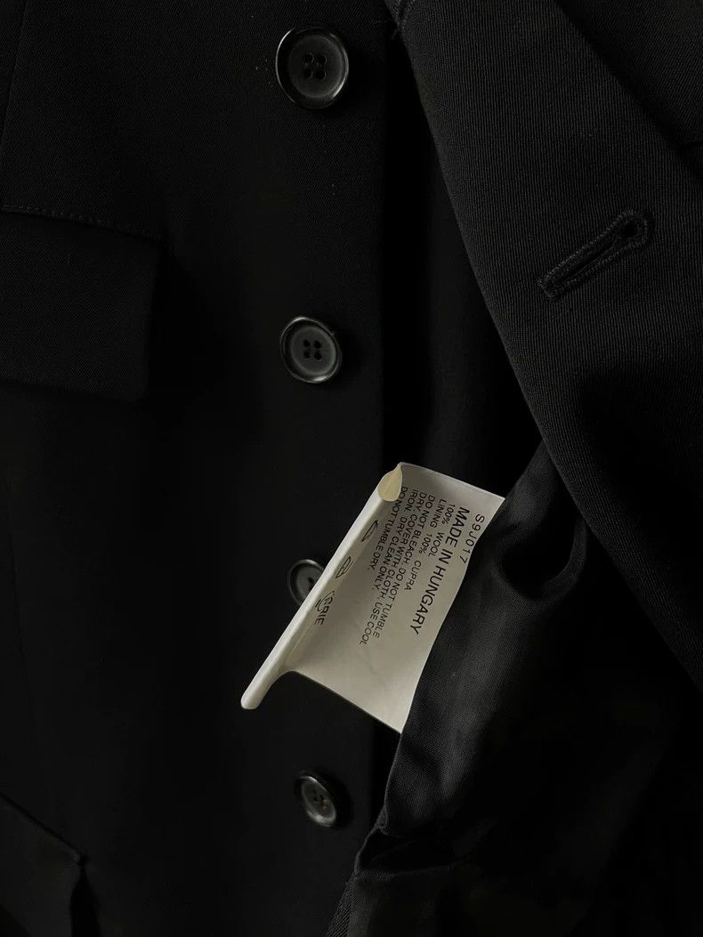Comme des Garcons Comme des Garçons Black wool pleated long-sleeved jacket Size M / US 6-8 / IT 42-44 - 6 Thumbnail
