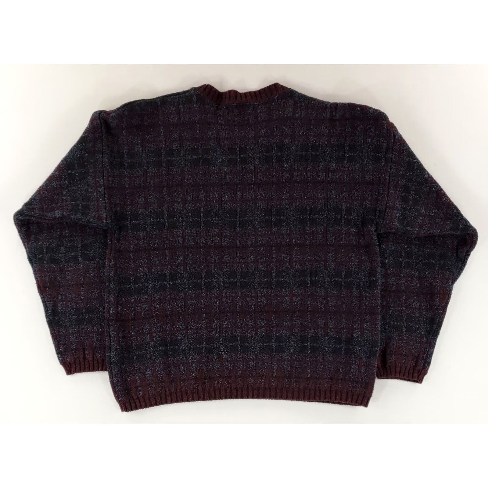 Vintage VINTAGE St. John's Bay Sweater Crew Neck Blue Purple Cotton Made USA Mens M VTG 90s Pullover Size US M / EU 48-50 / 2 - 3 Thumbnail