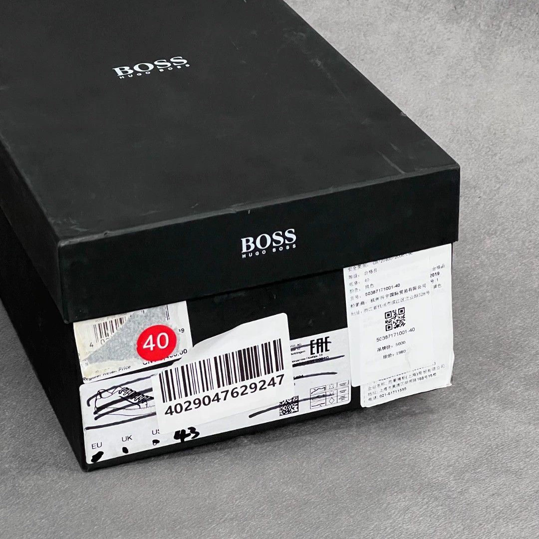 Hugo Boss HUGO BOSS Black Leather Lace-Up Dress Shoes 40 Size US 7 / EU 40 - 9 Thumbnail
