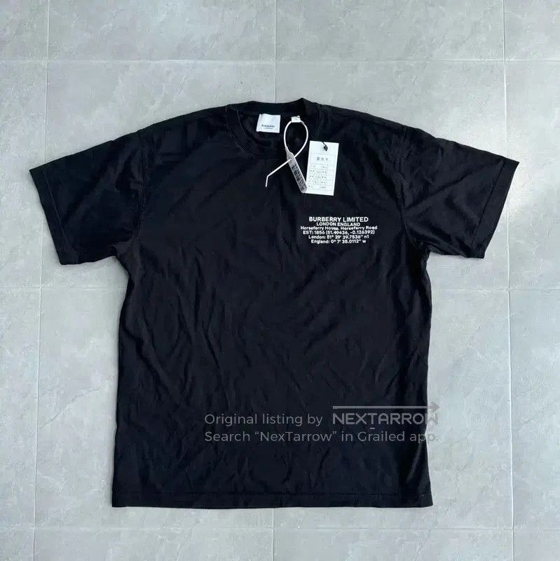 Burberry Black Men's T-Shirt Size XS.