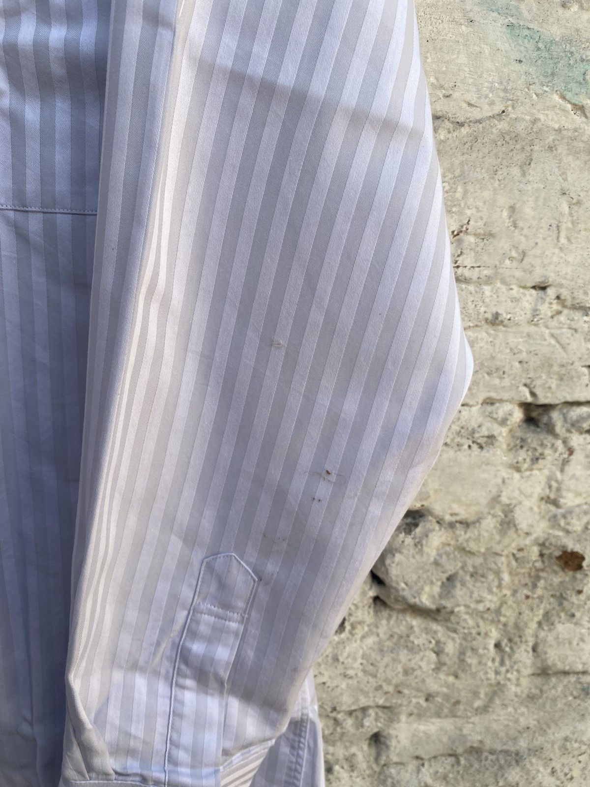 Balenciaga VINTAGE BALENCIAGA STRIPPED FORMAL LONG SHIRTS Size US L / EU 52-54 / 3 - 7 Thumbnail