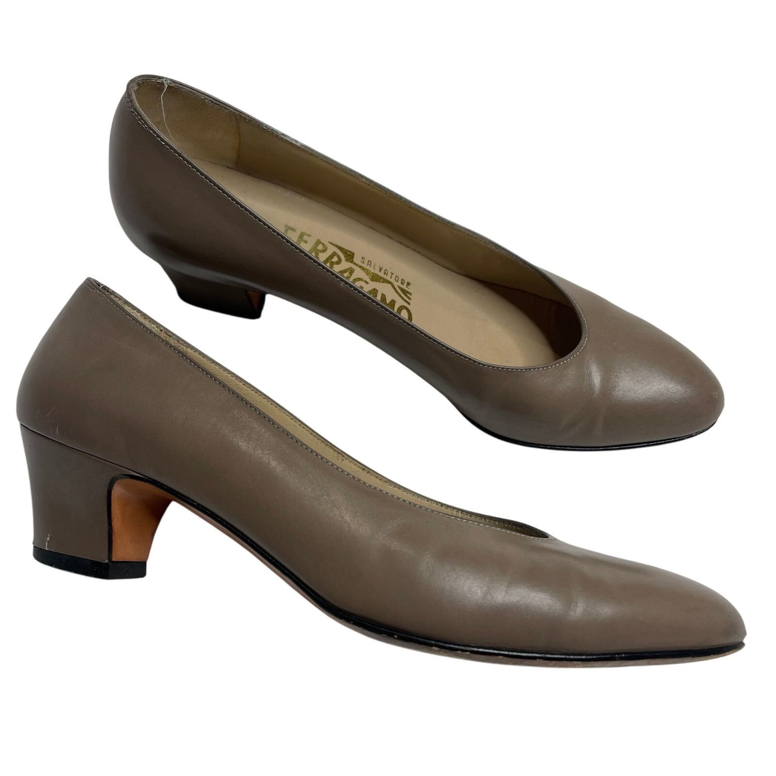 Salvatore Ferragamo Leather Pump Heels