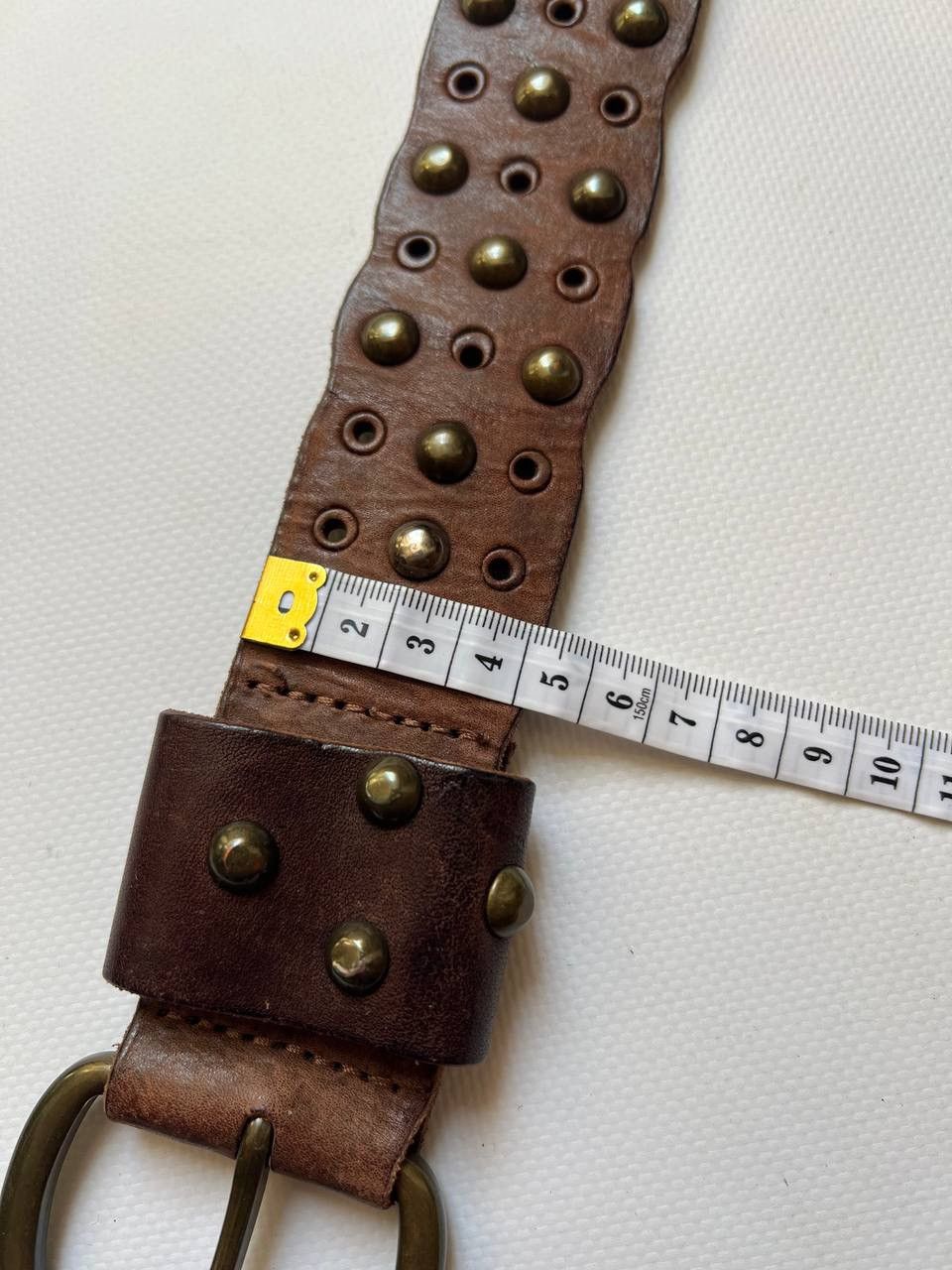 Diesel archive Diesel crazy leather studded punk logo rivet belt Size ONE SIZE - 7 Thumbnail