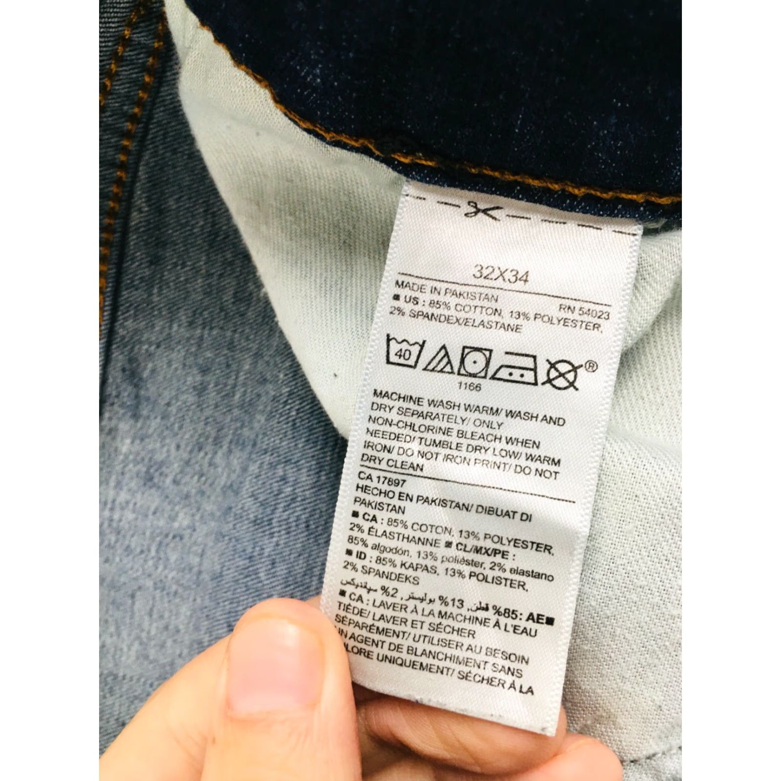 Old Navy Old Navy Jeans Women's 32x34 Blue Mid Rise Straight Slim Fit Denim Pants Size 24" / US 00 / IT 34 - 8 Thumbnail