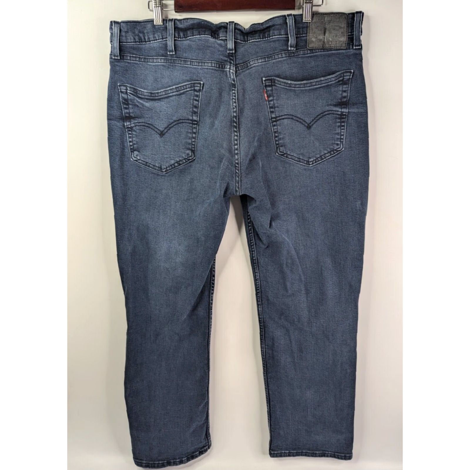 Levi's LEVI'S 514 Straight Fit Denim Jeans Blue Regular 38x28 Mens Belt Loops 5-Pocket Inseam 28 Vintage No Distressed Yes Medium Wash Size US 38 / EU 54 - 4 Thumbnail