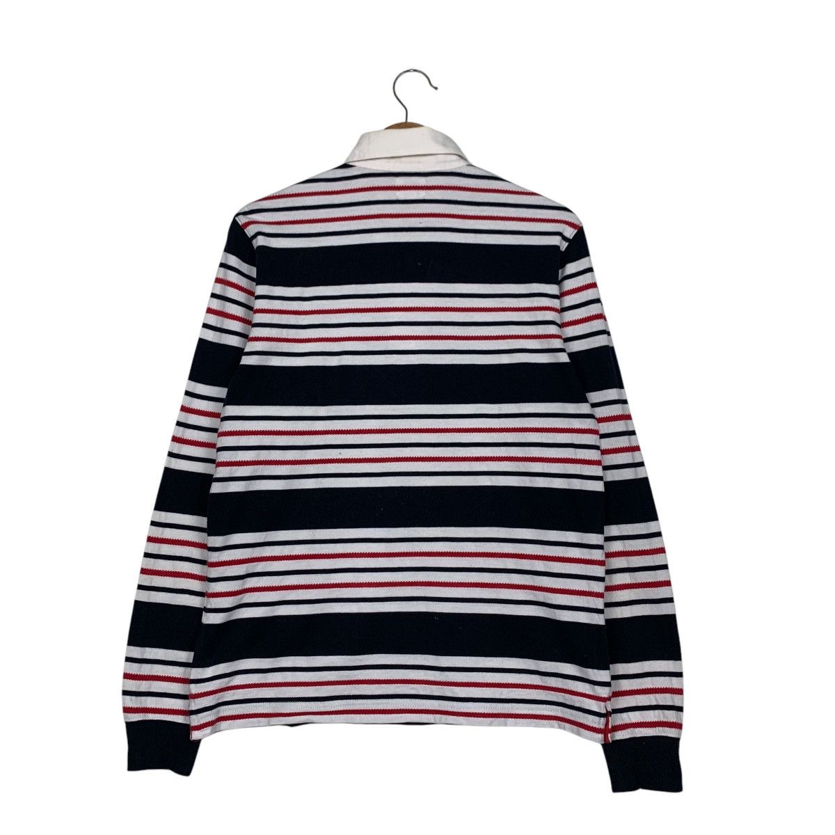 J. Press Vintage J. PRESS Striped Long Sleeve Polo Shirt #2846-C128 Size US S / EU 44-46 / 1 - 14 Thumbnail